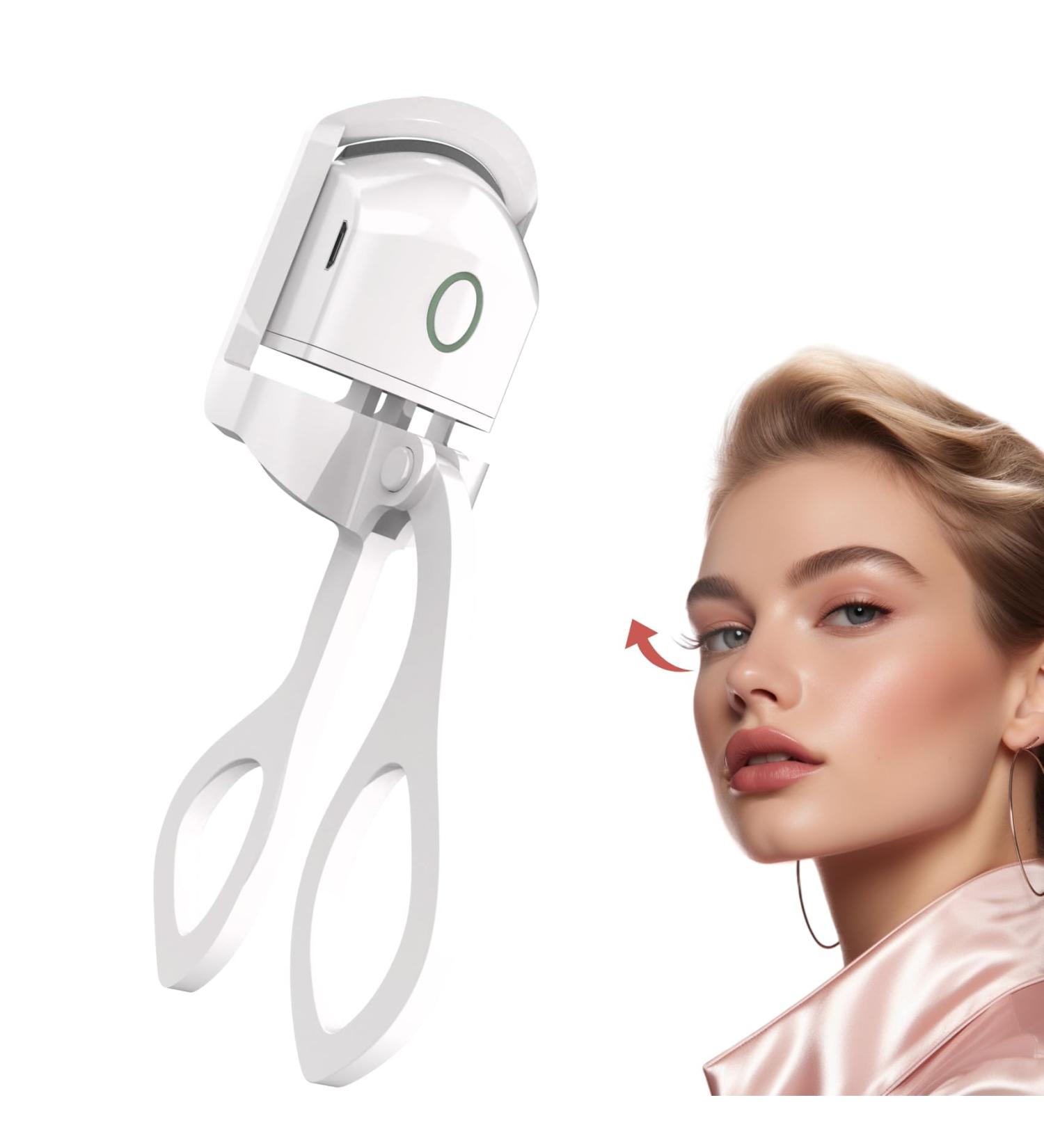 Electric Heated Eyelash Curler - Rechargeable Long-Lasting Portable Makeup Tool for Beautiful Lashes - Buy Online on GoSupps.com