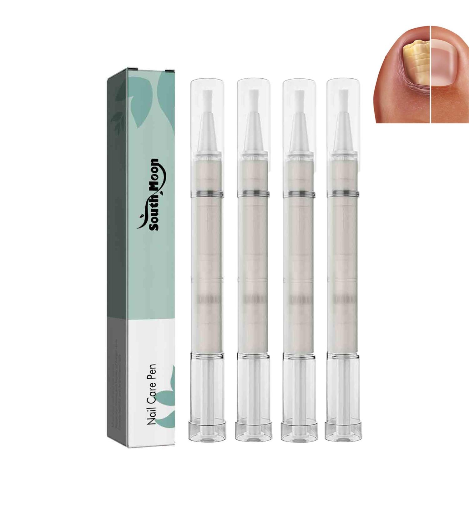 Nail Care Pen - Health Nail Repair Routine with Tea Tree Oil Vitamin E & Aloe Vera | 4PC Nail Treatment for Perfect Fingernails & Toenails - Buy Online on GoSupps.com