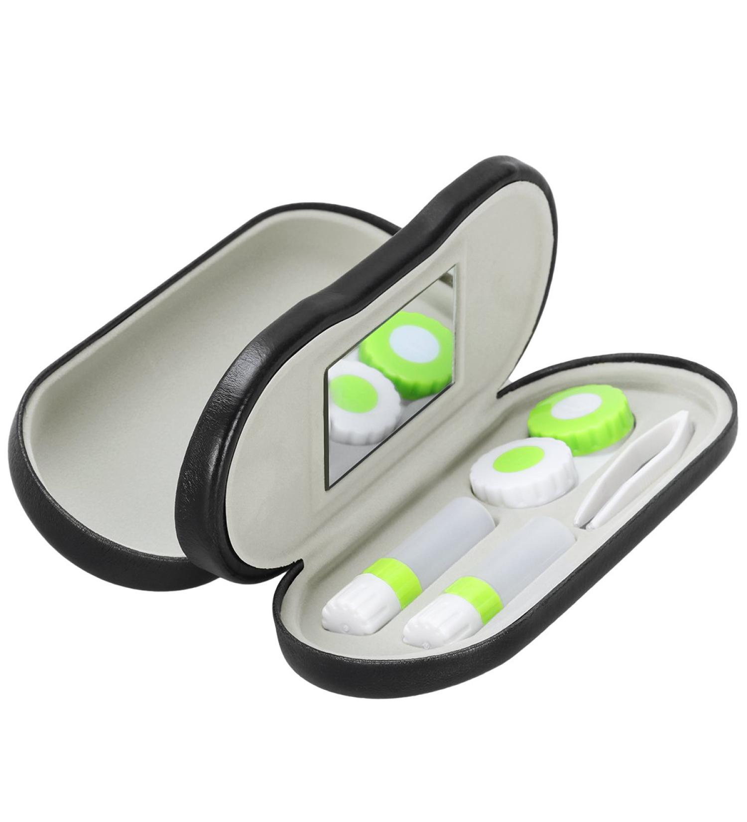 ROSENICE 2-in-1 Contact Lens Case - Dual Use Portable Travel Kit (Black) for Home & On-the-Go - Buy Online on GoSupps.com