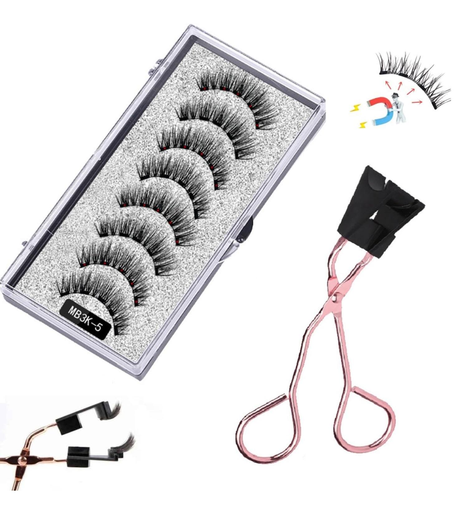 Buy Reusable Magnetic Eyelash Kit - 8D Natural Look Lashes Eyeliner & Clip | Long-Lasting No Glue Needed | International Shipping Available - Buy Online on GoSupps.com