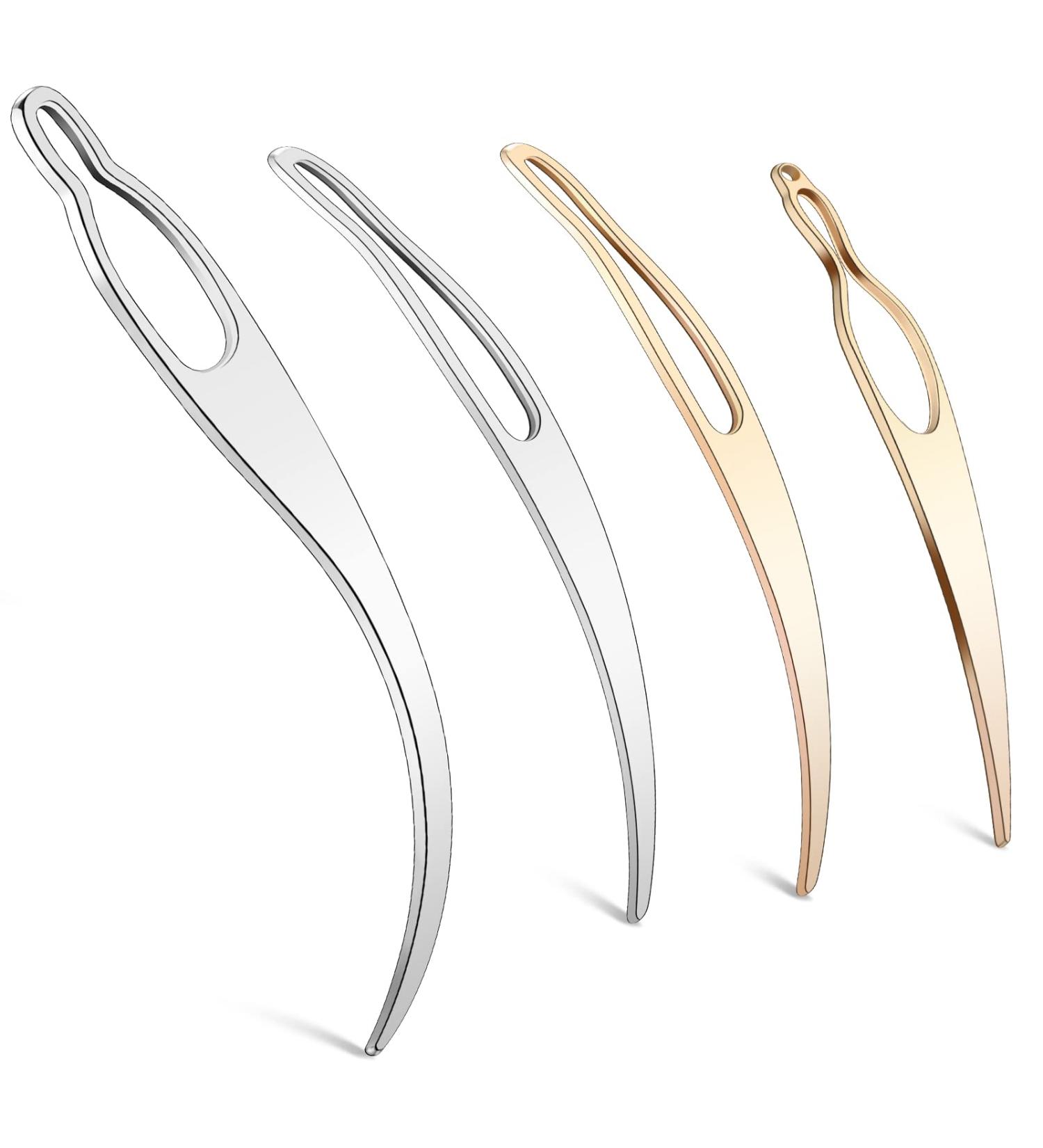 4 Pieces Sisterlock Retighten Tool Dreadlock Tool for Hair Dreadlock Crochet Needle Loc Needle for Dreads Dread Crochet Needle for Hair Extensions Styling Tools Loc Maintenance (Gold Silver) - Buy Online on GoSupps.com