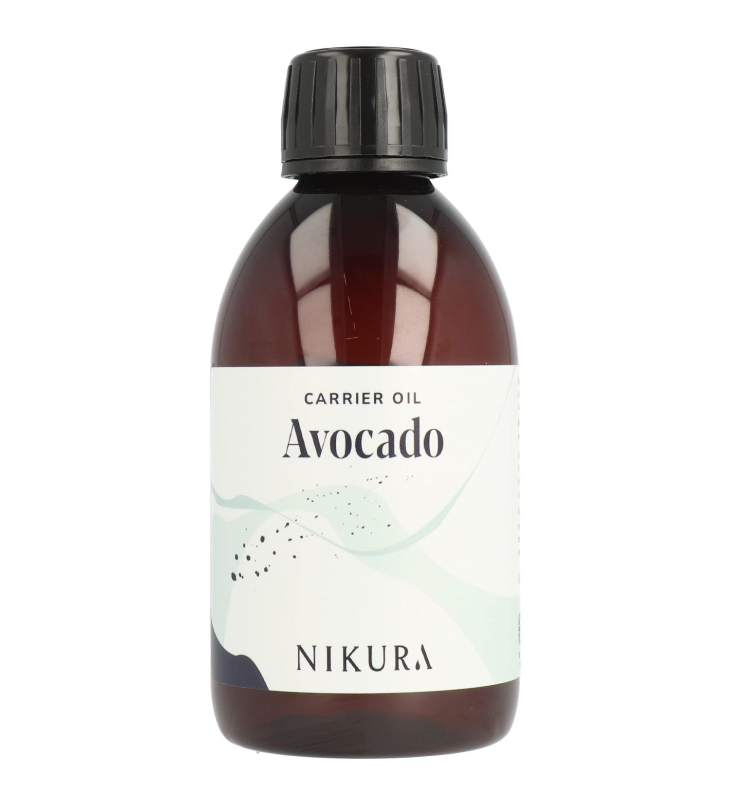 Nikura Avocado Oil Refined 250ml - 100% Pure for Hair & Skin | Natural Moisturizer & Conditioner | Vegan & UK Made - Buy Online on GoSupps.com