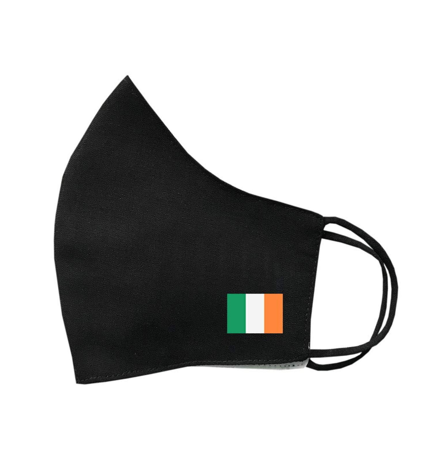 SET OF 4 X Irish Flag Cotton Face Mask Protective Covering Washable Reusable Breathable Ireland Flag