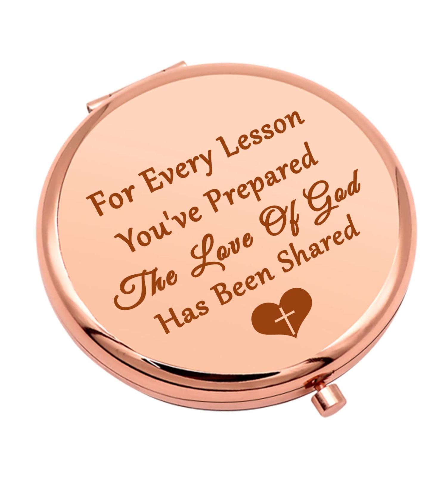 Christian Teacher Appreciation Compact Mirror - Perfect Thank You Gift for Her - Buy Online on GoSupps.com
