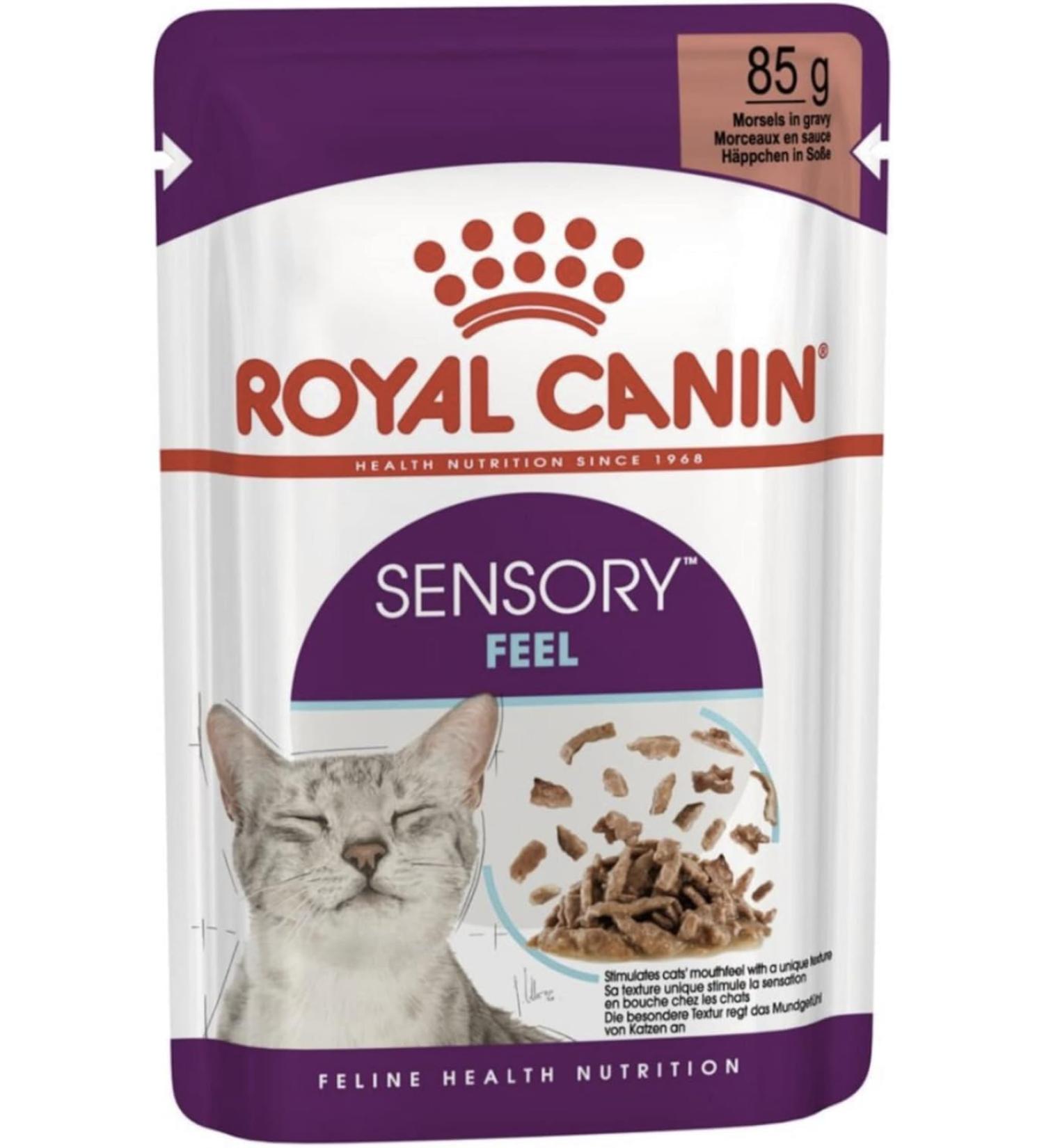 Royal Canin Sensory Feel in Gravy Wet Cat Food for Picky Cats 85g (Pack of 24) - Buy Online on GoSupps.com