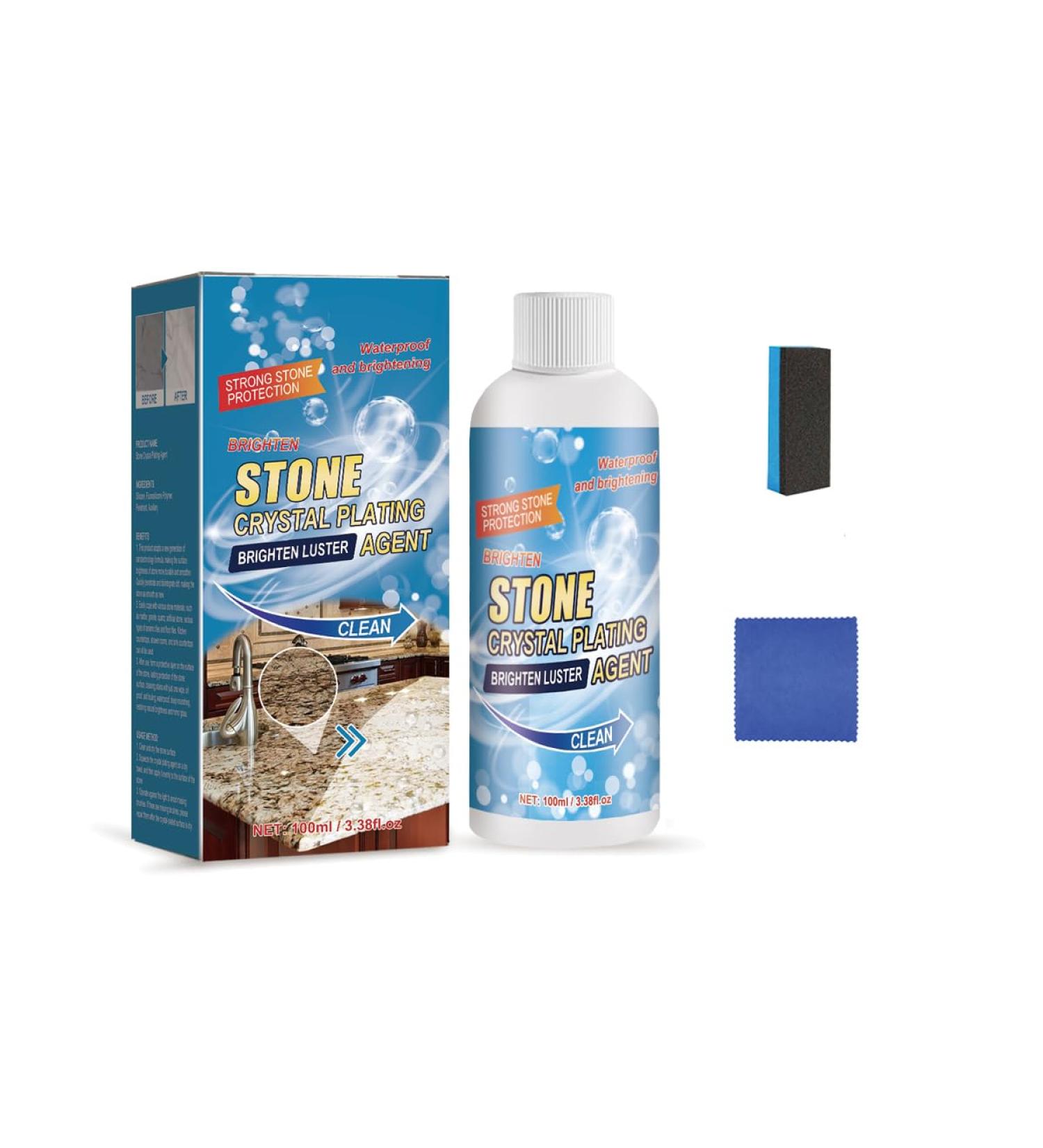 Stone Stain Remover Cleaner | Marble Quartz & Granite Polish | Effective Stain & Oxidation Removal (1PCS) - Shop Now - Buy Online on GoSupps.com