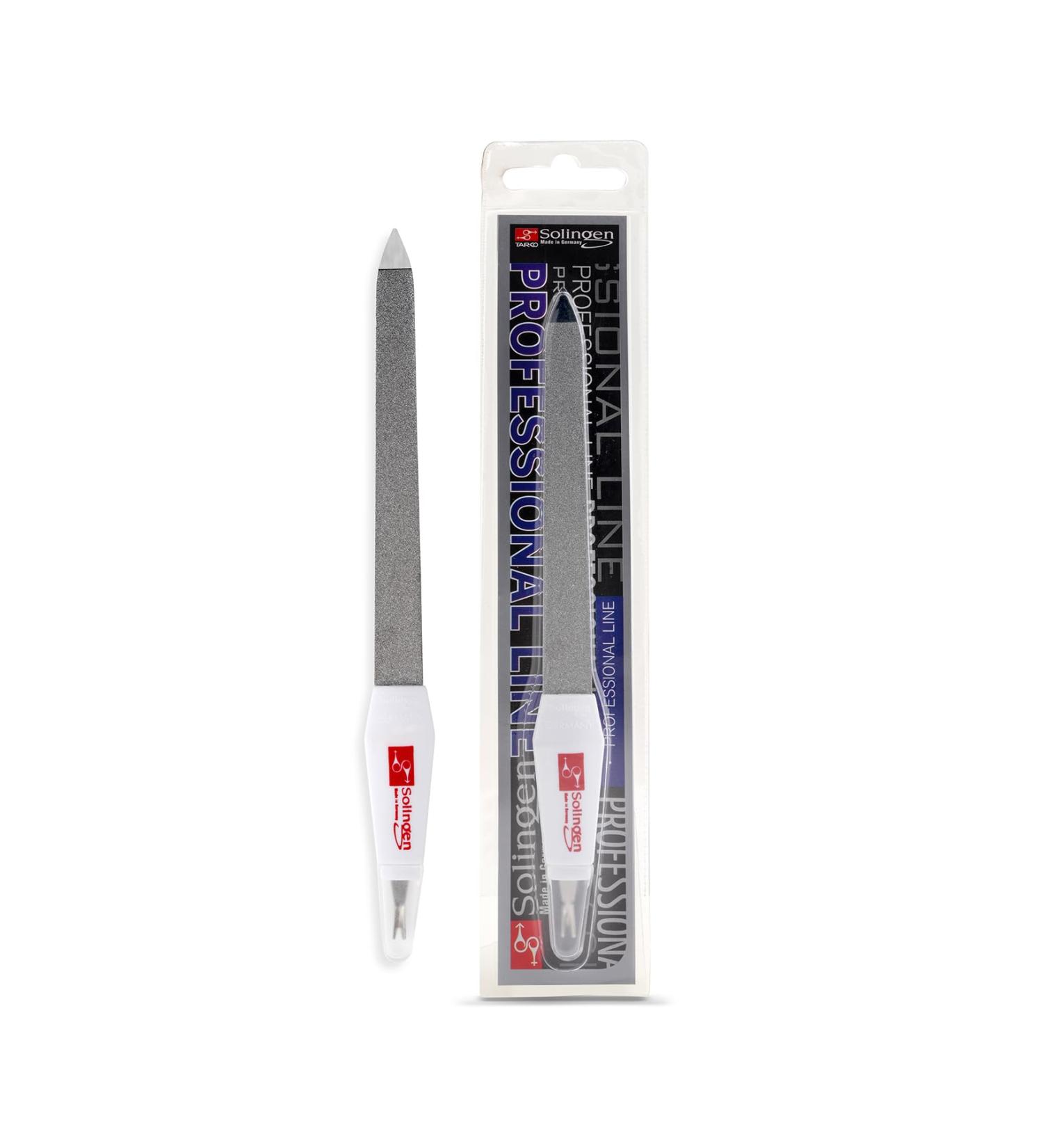 Solingen Professional Nail File & Cuticle Trimmer | 2 in 1 Manicure & Pedicure Tool | Sapphire Files for Hand & Foot Care - Buy Online on GoSupps.com