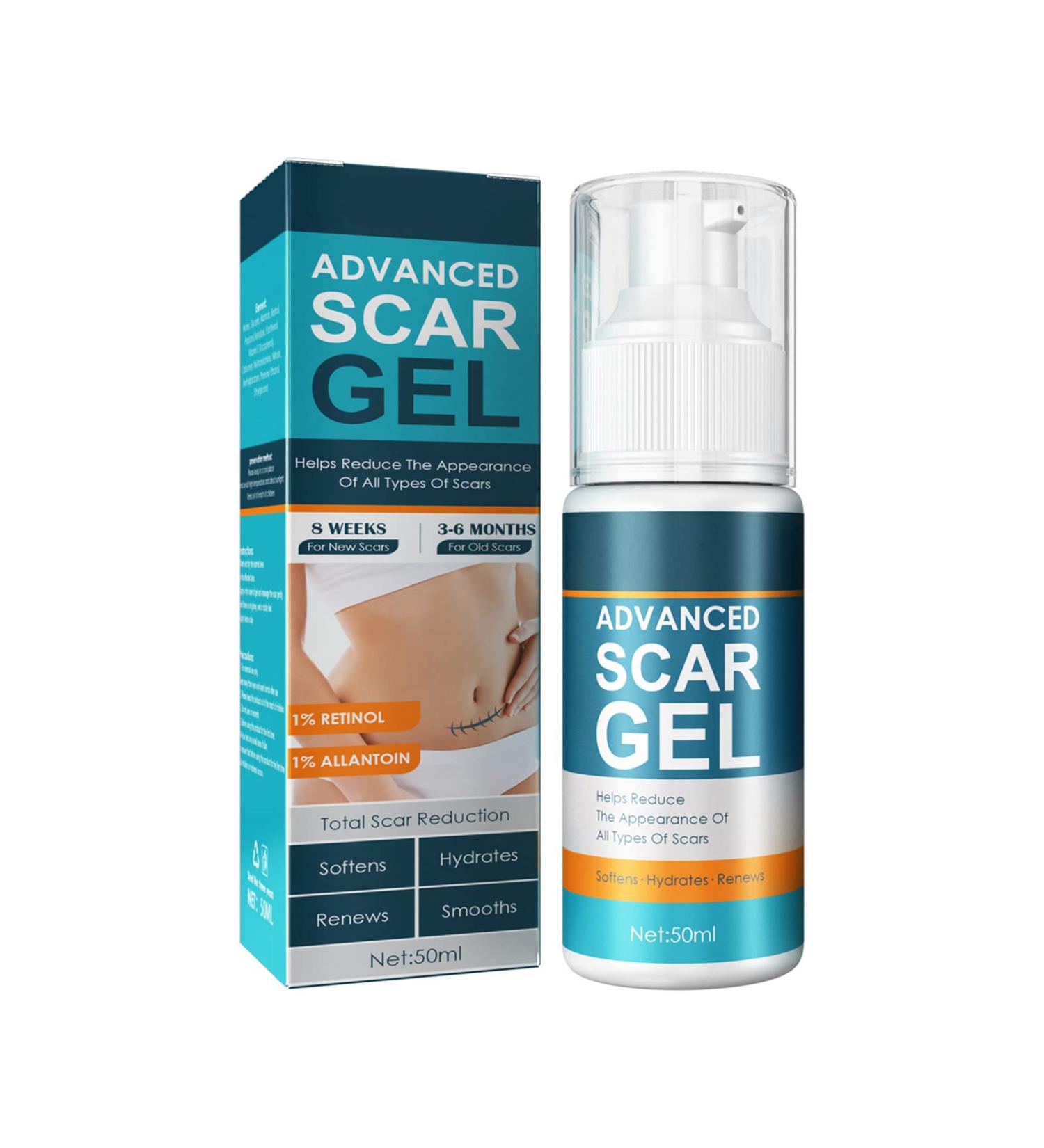 Scar Removal Cream Gel - Natural Extract for Brightening & Reducing Surgical Scars - Buy Online on GoSupps.com