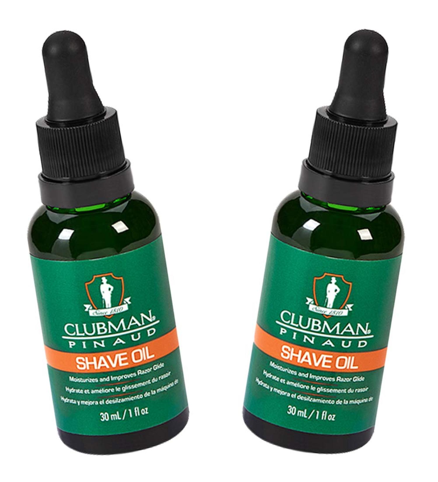 Clubman Pinaud Shave Oil 1 oz 2-Pack | Moisturizing Shave Oil for Improved Razor Glide - Buy Online on GoSupps.com