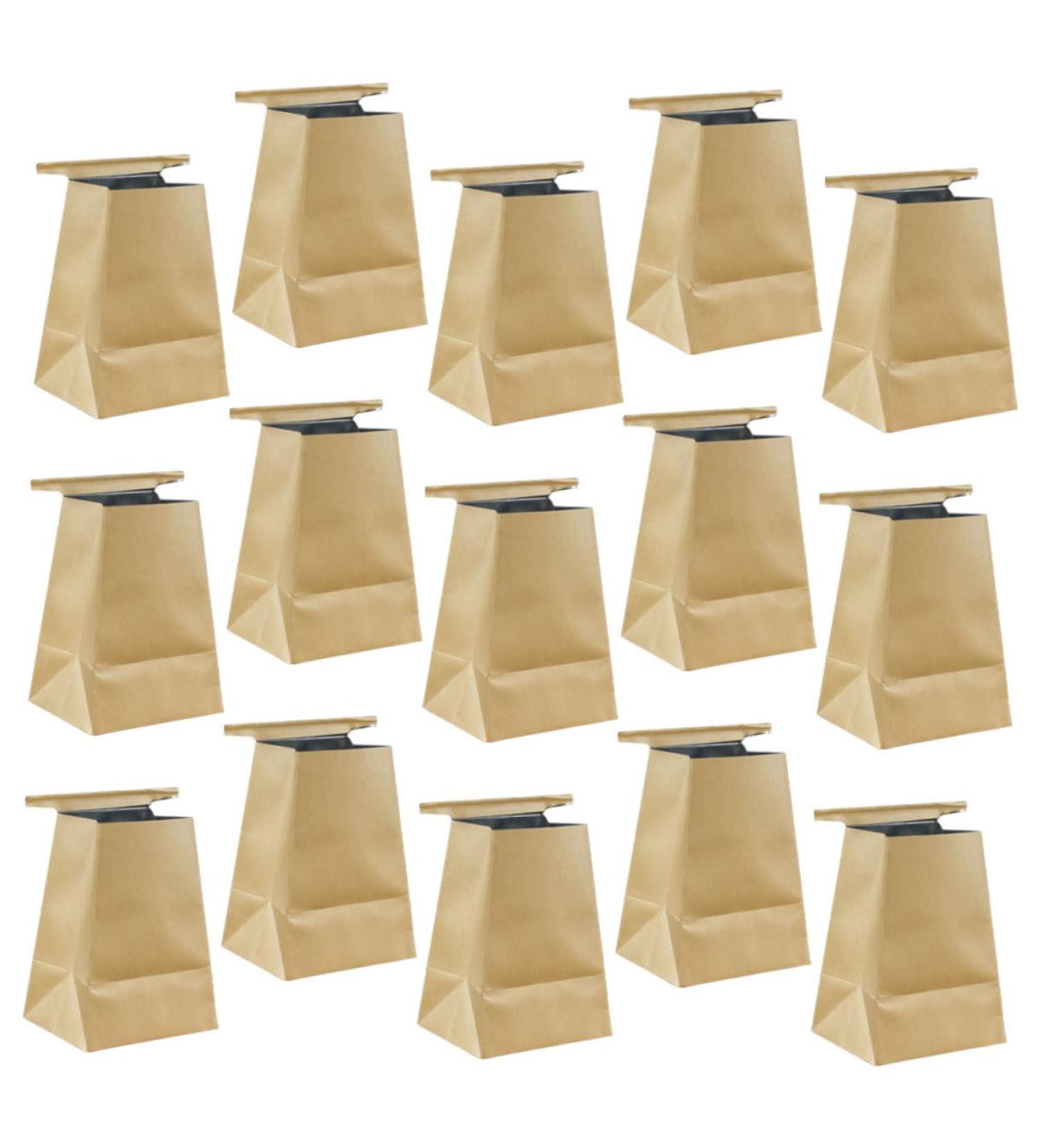 15pcs Healeved Car Trash Bag | Vomit Bag | Kraft Paper | Light Brown | Travel & Hospital Use - Buy Online on GoSupps.com