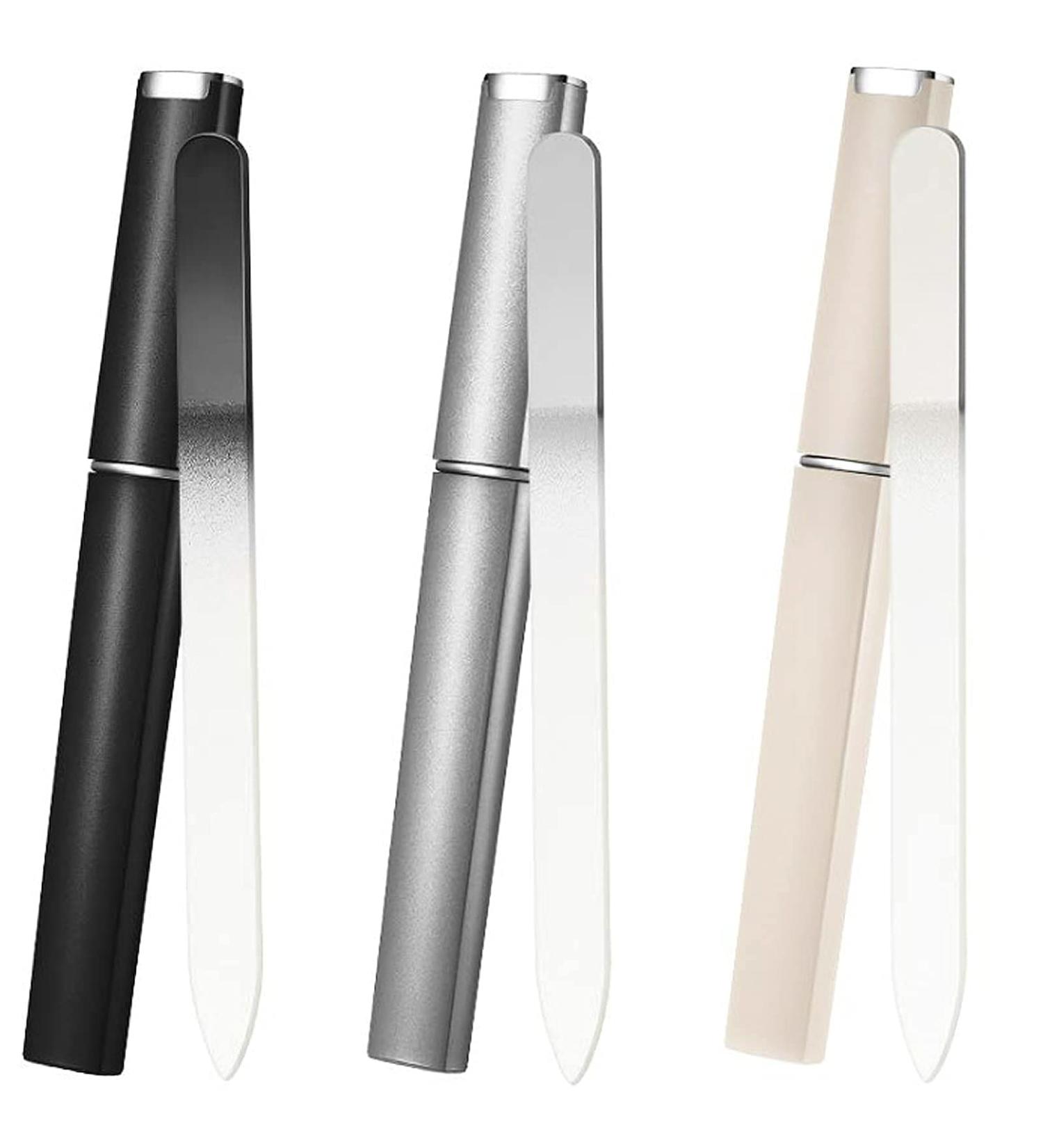 Zeaye 3 pieces Crystal Nail File Glass Nail File File Metal for Women and Girls Long Lasting Double Sided Tempered Glass Expertly Shape Nails with Gentle Precision Salon Manicure - Buy Online on GoSupps.com