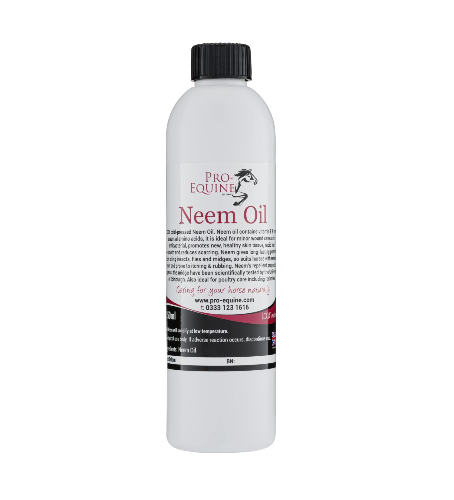 Pro-Equine NEEM OIL 250ML HORSE SKIN CARE PREMIUM COLD PRESSED OIL. - Buy Online on GoSupps.com