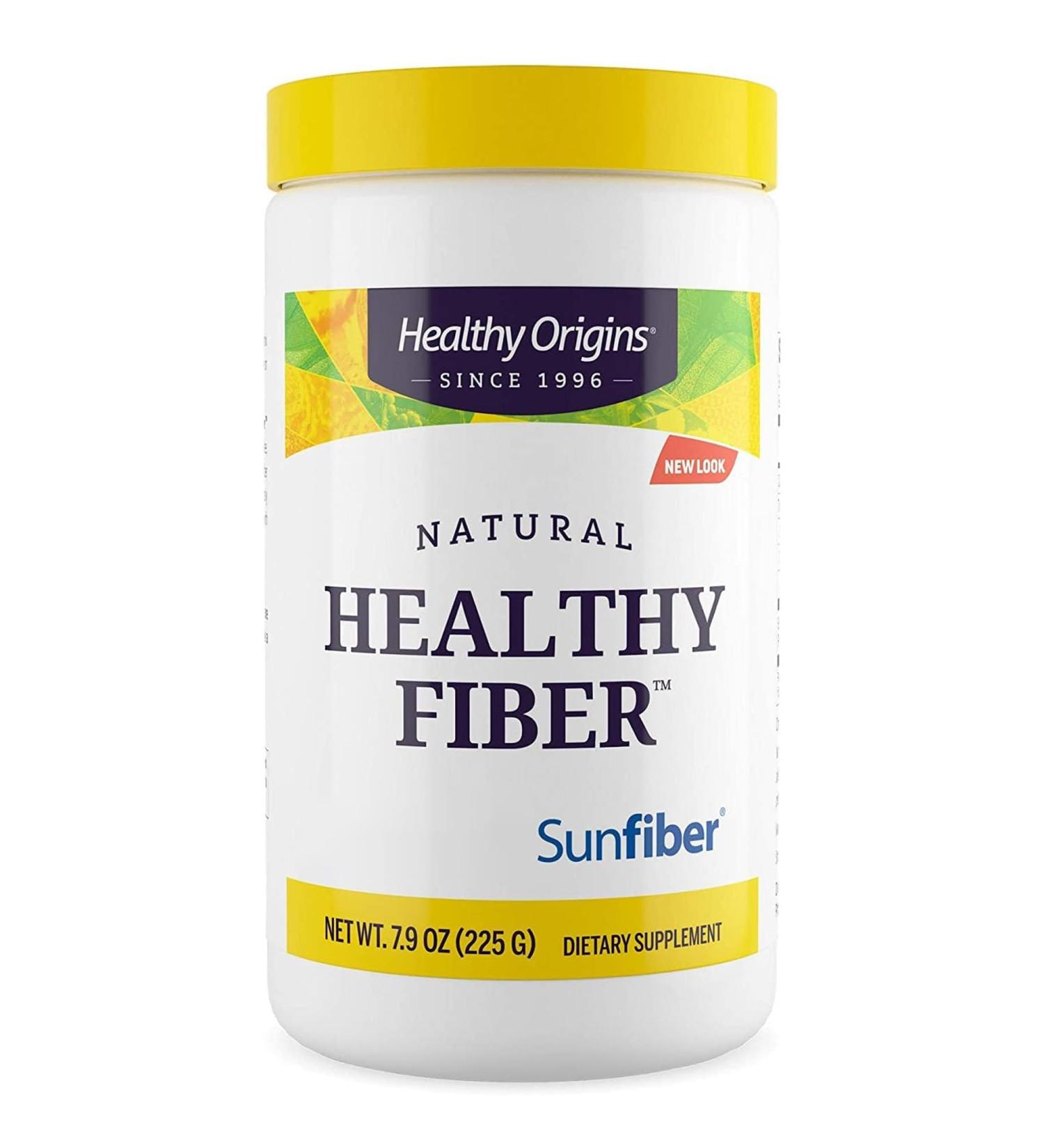 Healthy Origins Natural Healthy Fiber Guar Gum Fiber 226 g Powder Vegan Vegetarian Soy Free Gluten Free Non-GMO - Buy Online on GoSupps.com