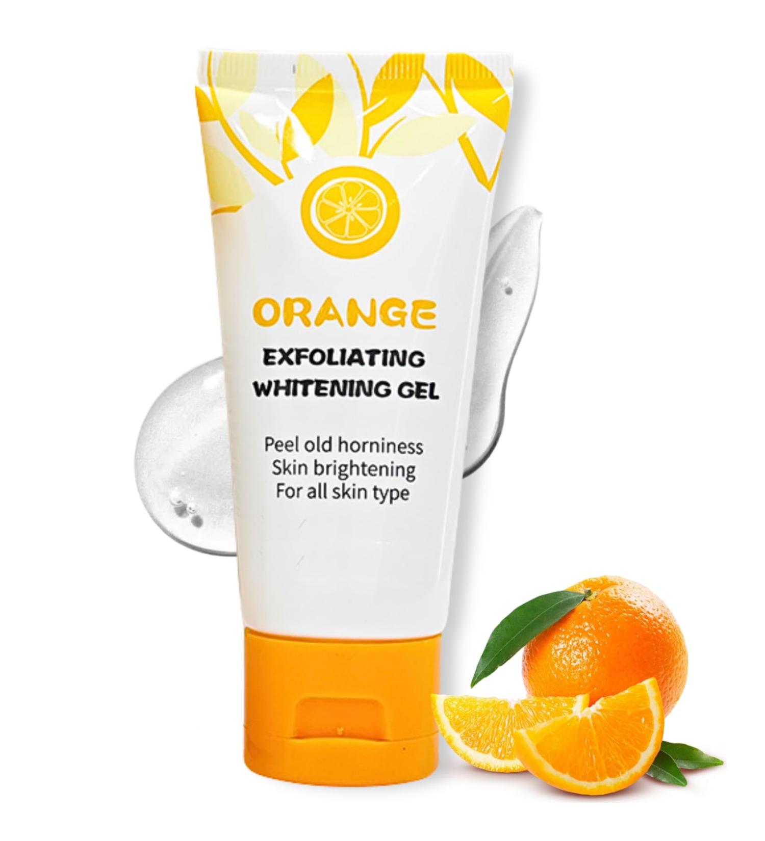 Orange Face Exfoliator Vitamin C Face Scrub Mild Exfoliating Face Wash Orange Exfoliating Gel For Brightening Skin Exfoliating Scrub Remove Dead Skin For Smooth & Radiant - Face & Body &Knee - Buy Online on GoSupps.com