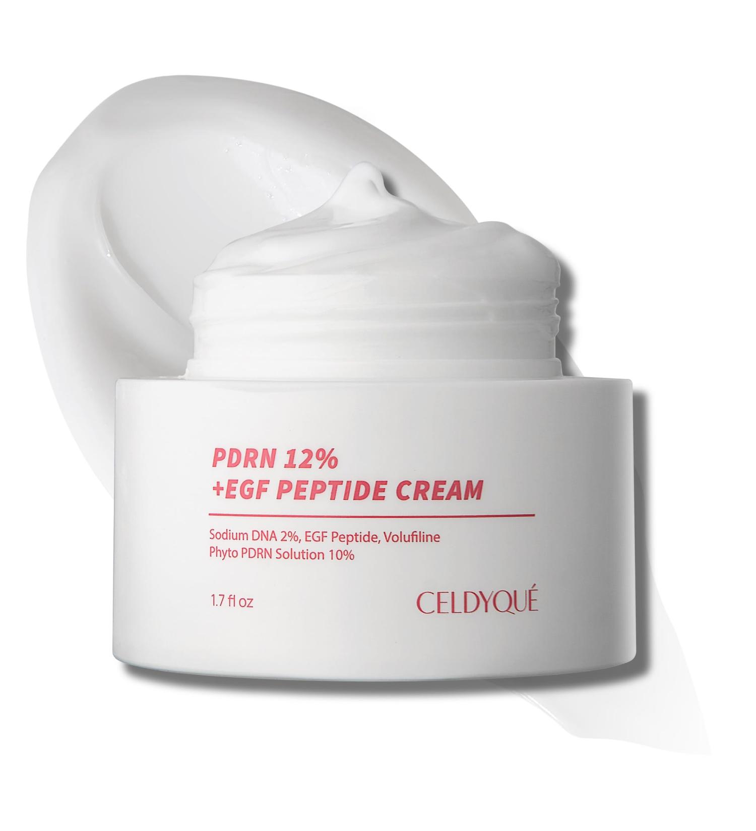 CELDYQUE PDRN 120 000 ppm EGF Peptide Cream Volufiline & Salmon DNA + 12% Phyto PDRN Post Microneedling Aftercare Anti-Aging Face Cream w/Niacinamide & Hyaluronic Acid 1.7 oz - Buy Online on GoSupps.com