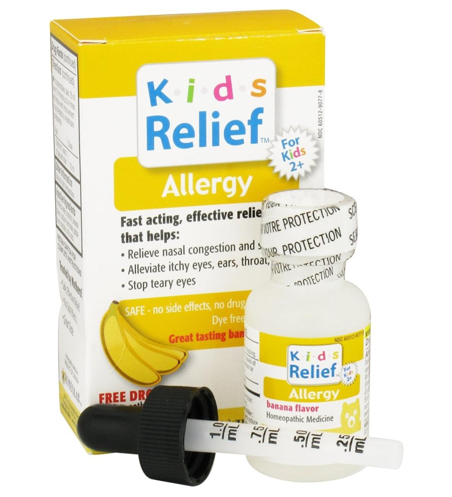 Homeolab USA Kids 0-9 Allergy Banana 0.85 fl oz - Buy Online on GoSupps.com