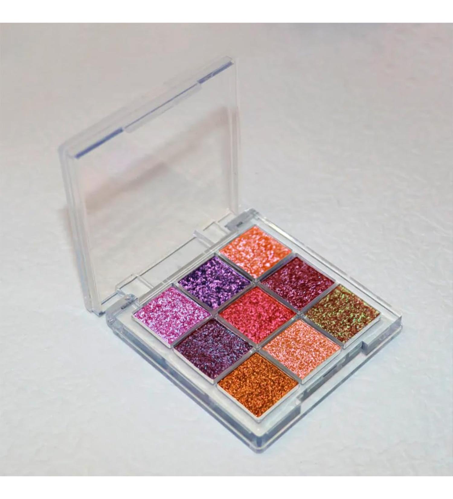 Professional Super Multi-Chrome 9 Color Eyeshadow Palette - Long-Lasting Handmade Vegan & Cruelty-Free Chameleon Eyeshadow (#03) - Highly Pigmented & Super Smooth - Buy Online on GoSupps.com