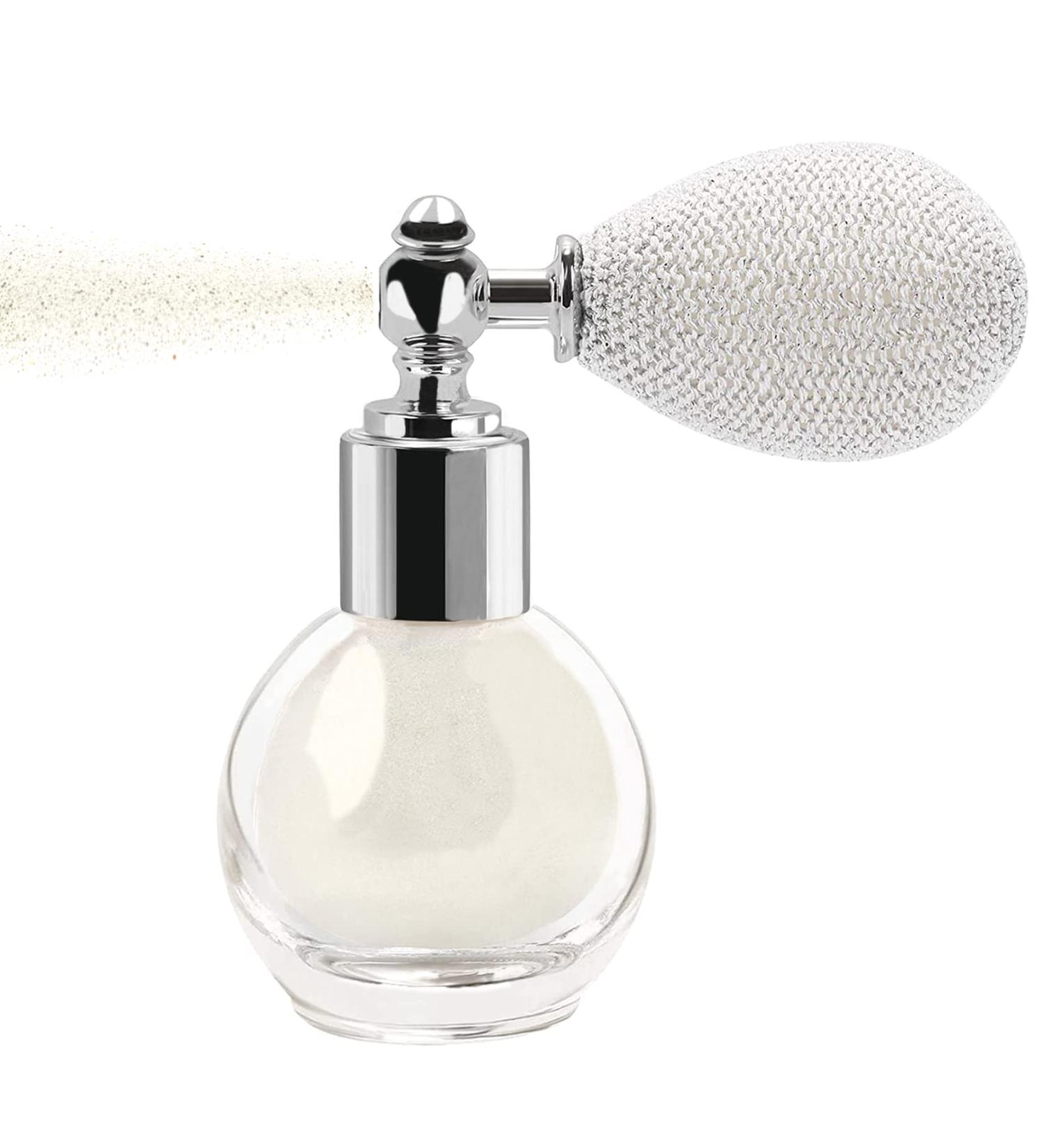 Glitter Highlighter Powder Spray - Pearl White | Shimmer & Sparkle Makeup for Face, Body & Hair - Buy Online on GoSupps.com