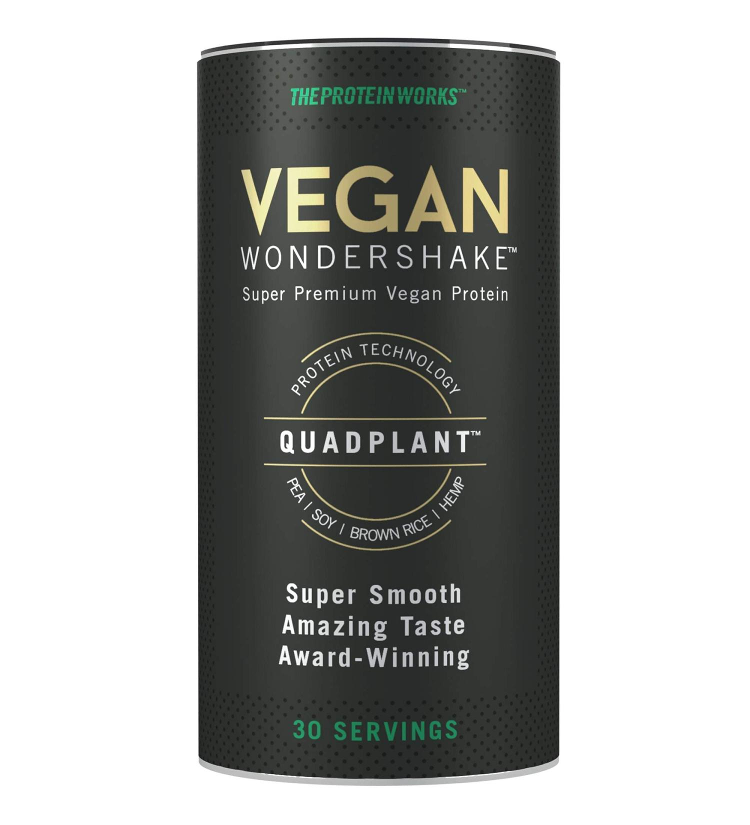 Protein Works Vegan Wondershake | 21g Plant-Based Protein | Low Calorie Double Chocolate | Super Smooth Vegan Protein Shake | 30 Servings - Buy Online on GoSupps.com