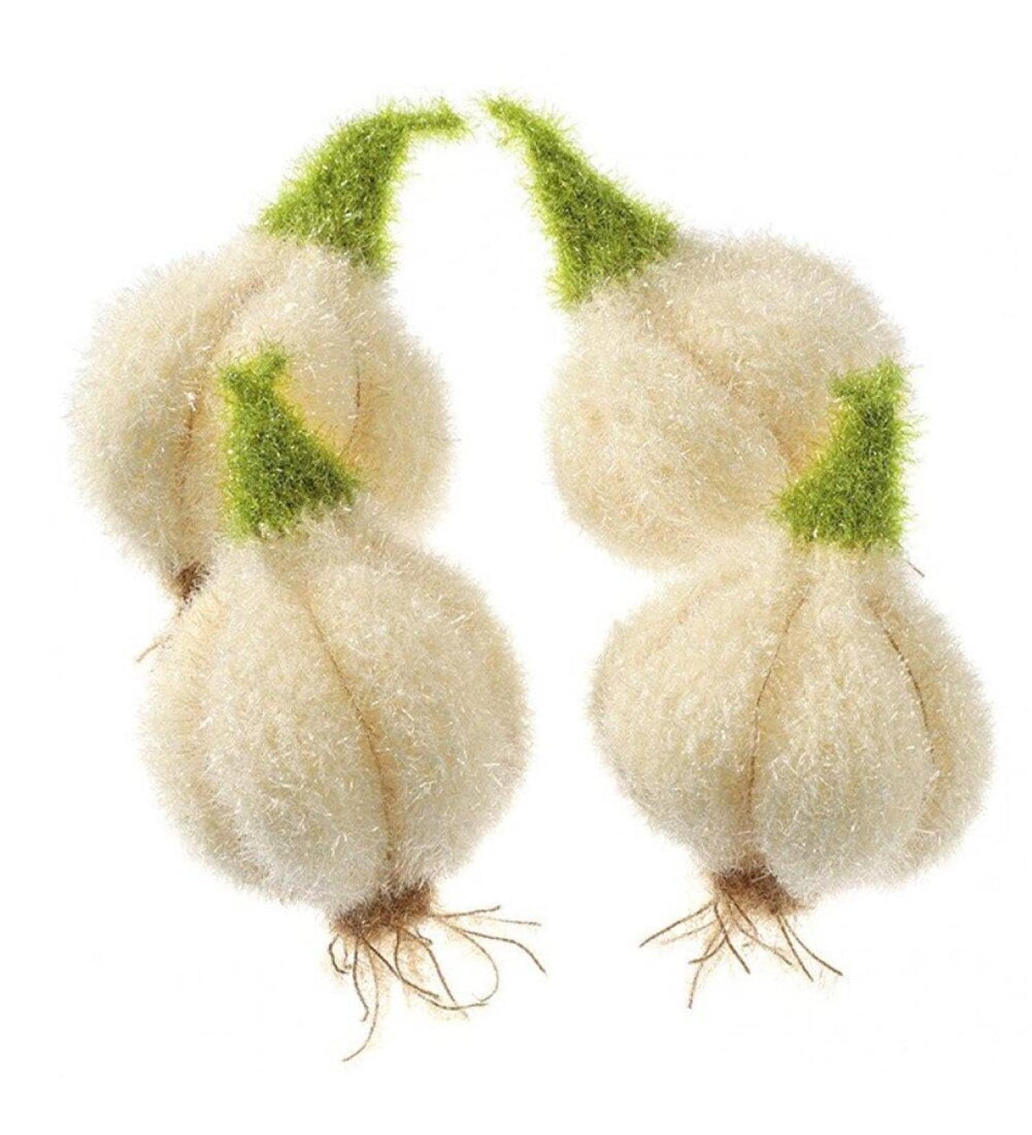 Acrylic Dish Towel 4pcs Anti-Grease Garlic Shape Dish Cloth Non-Scratch Dish Scrubber Kitchen Cleaning Wiping Rag - Buy Online on GoSupps.com