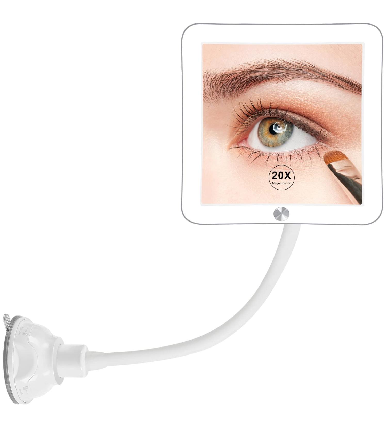 Fabuday 20X Lighted Magnifying Makeup Mirror with LED | Portable Travel Mirror - Buy Online on GoSupps.com