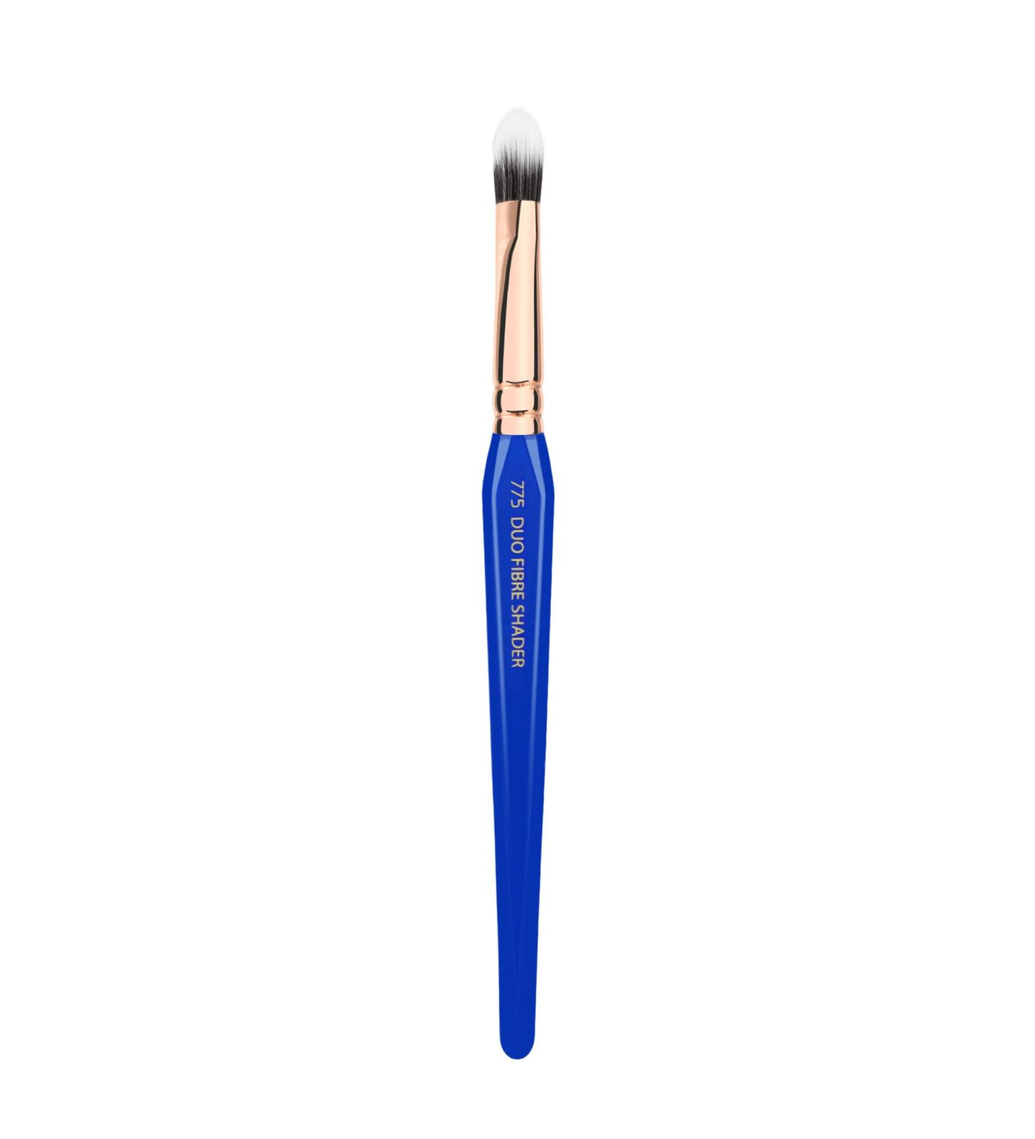 Bdellium Tools Professional Makeup Brush 775 - Vegan Duet Fibre Shader for Eyeshadow - Soft Synthetic Fibers Blue - 1pc - International Shipping Available - Buy Online on GoSupps.com