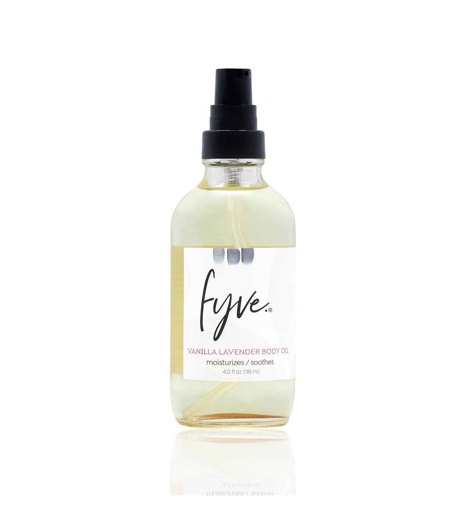 Fyve Vanilla Lavender Body Oil - Nourishing 4 OZ Skin Care for Relaxation | International Shipping Available - Buy Online on GoSupps.com