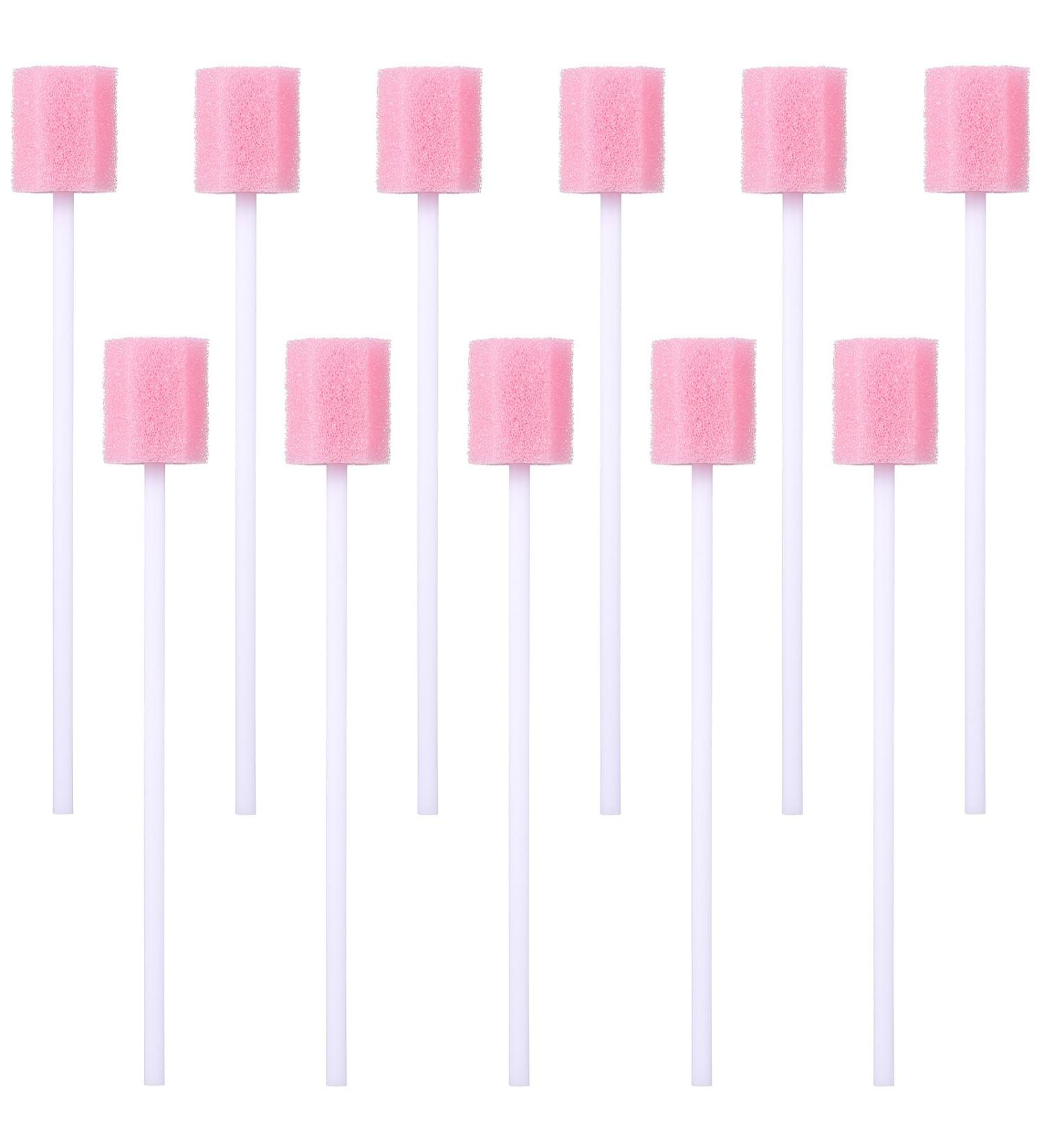 Supvox 100pcs Disposable Oral Care Sponge Swabs - Tooth Cleaning Mouth Swabs for Enhanced Dental Hygiene | International Shipping Available - Buy Online on GoSupps.com