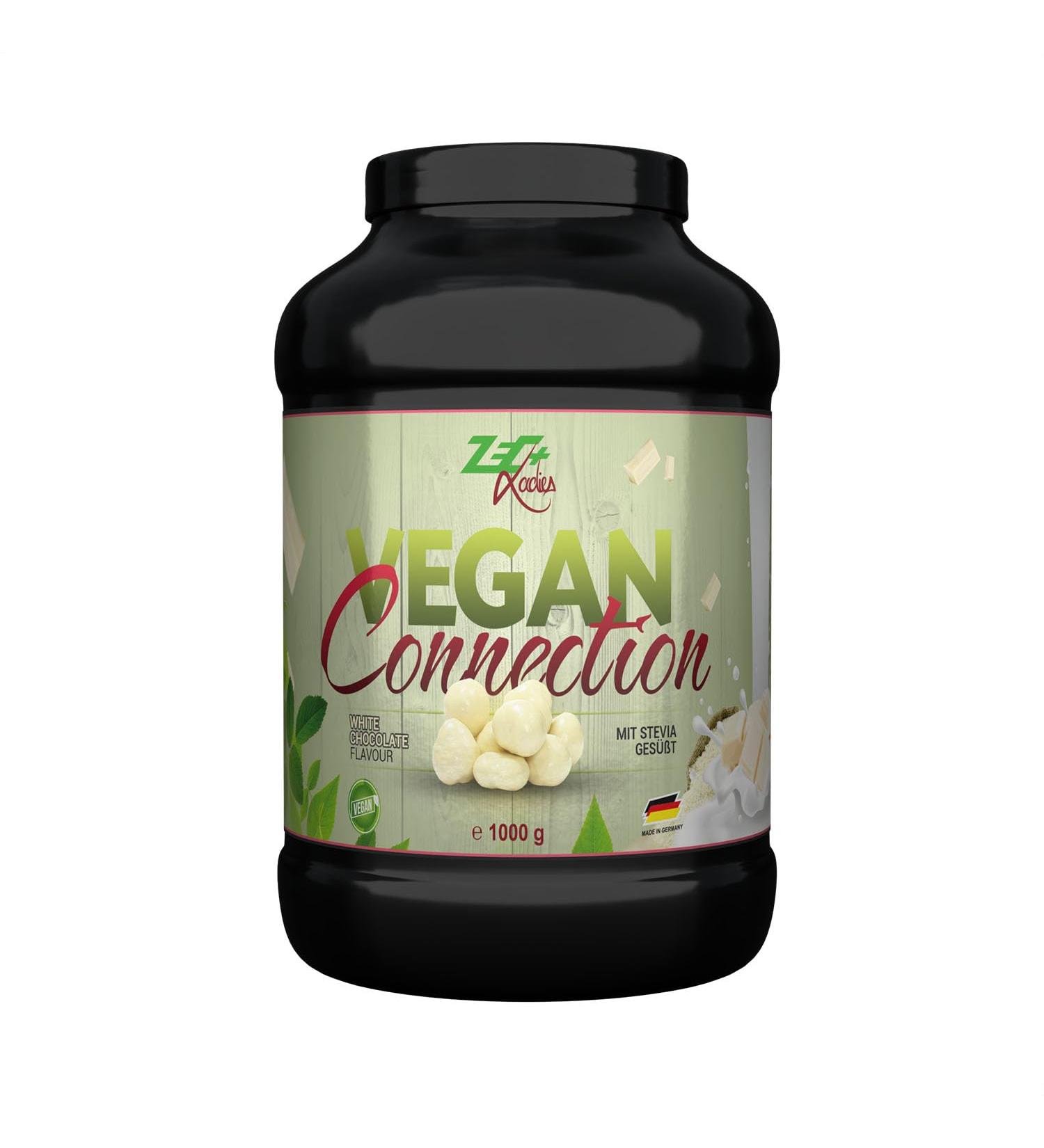 ZEC+ Nutrition Vegan Protein Powder for Women - White Chocolate 1000g | Rice & Soy Protein Shake for Fitness | Made in Germany - Buy Online on GoSupps.com
