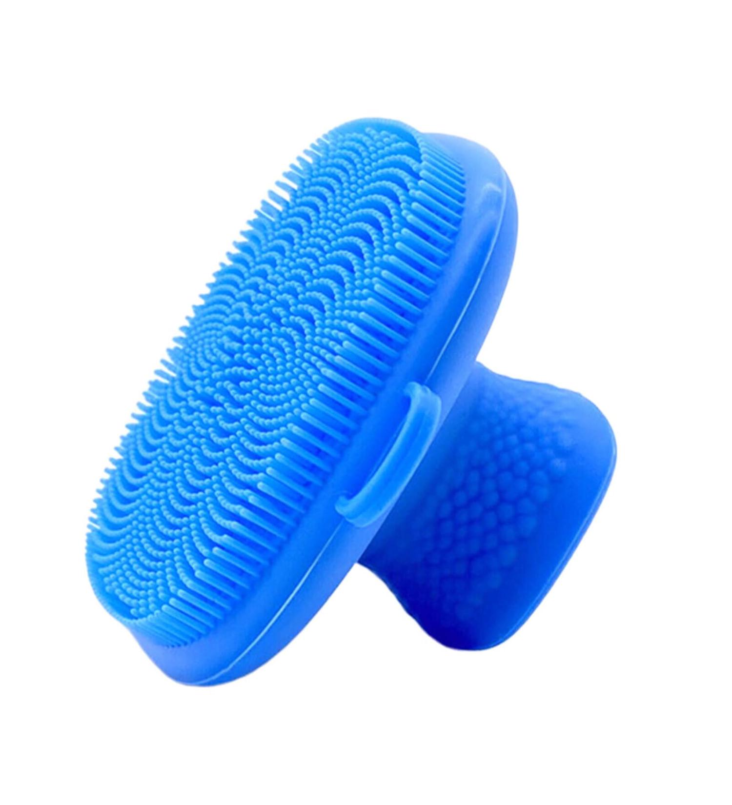 Dajidafu Facial Cleansing and Beauty Brush with Anti-Slip Handle Soft Hanging Hole and Easy to Clean Silica Gel Blue - Buy Online on GoSupps.com