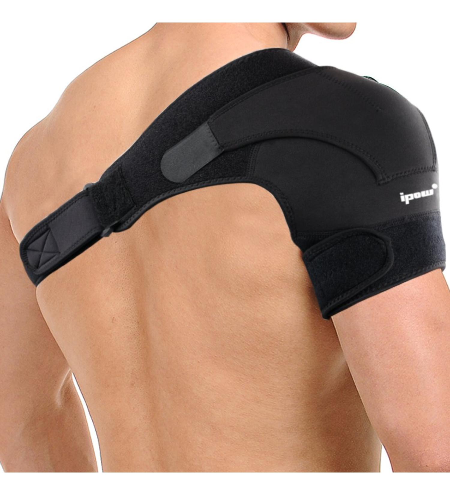 IPOW Adjustable Neoprene Shoulder Support Strap - Stability & Pain Relief for Arthritical Shoulders | Unisex Design for Left or Right Shoulder - Buy Online on GoSupps.com