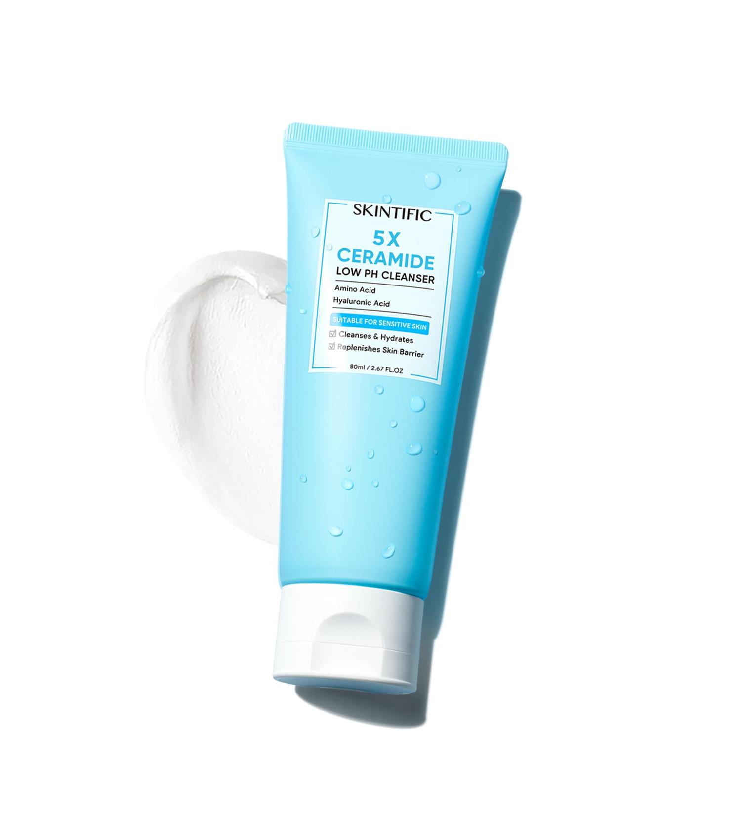 5X Ceramide Low pH Cleanser 80g - Gentle Facial Cleanser for Radiant Skin | Best Skincare & Face Wash - Buy Online on GoSupps.com