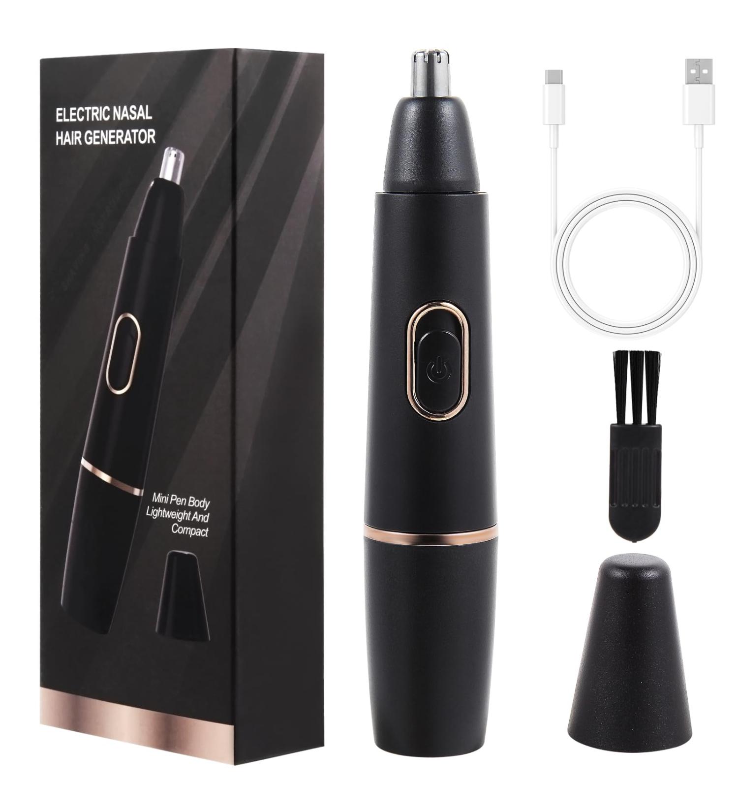 FEITA Ear and Nose Hair Trimmer for Men - Rechargeable Cordless 360 Rotating Dual-Blade Waterproof Nose Clippers - Perfect Gifts for Dad & Him Black - Buy Online on GoSupps.com