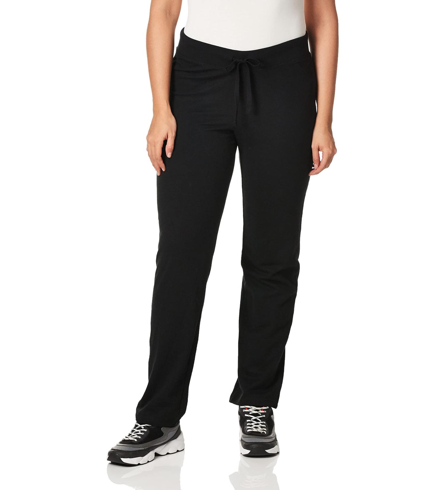 Hanes Women's French Terry Pant XL - Black | Comfortable Lounge Wear - Buy Online on GoSupps.com