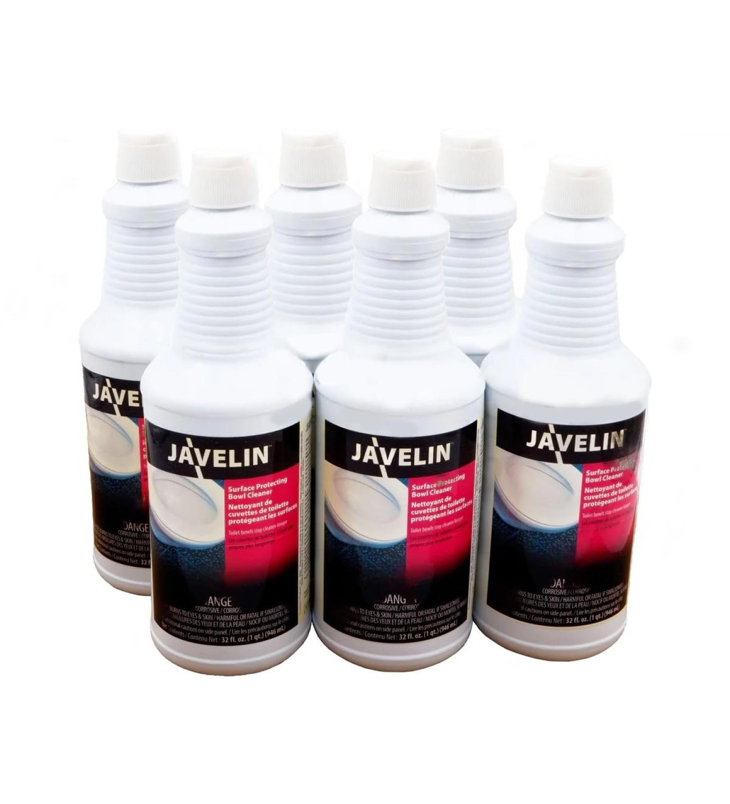 Javelin Commercial Grade Bowl Cleaner with Surface Protector - 1 Quarter size (946 ML) (Pack of 6)