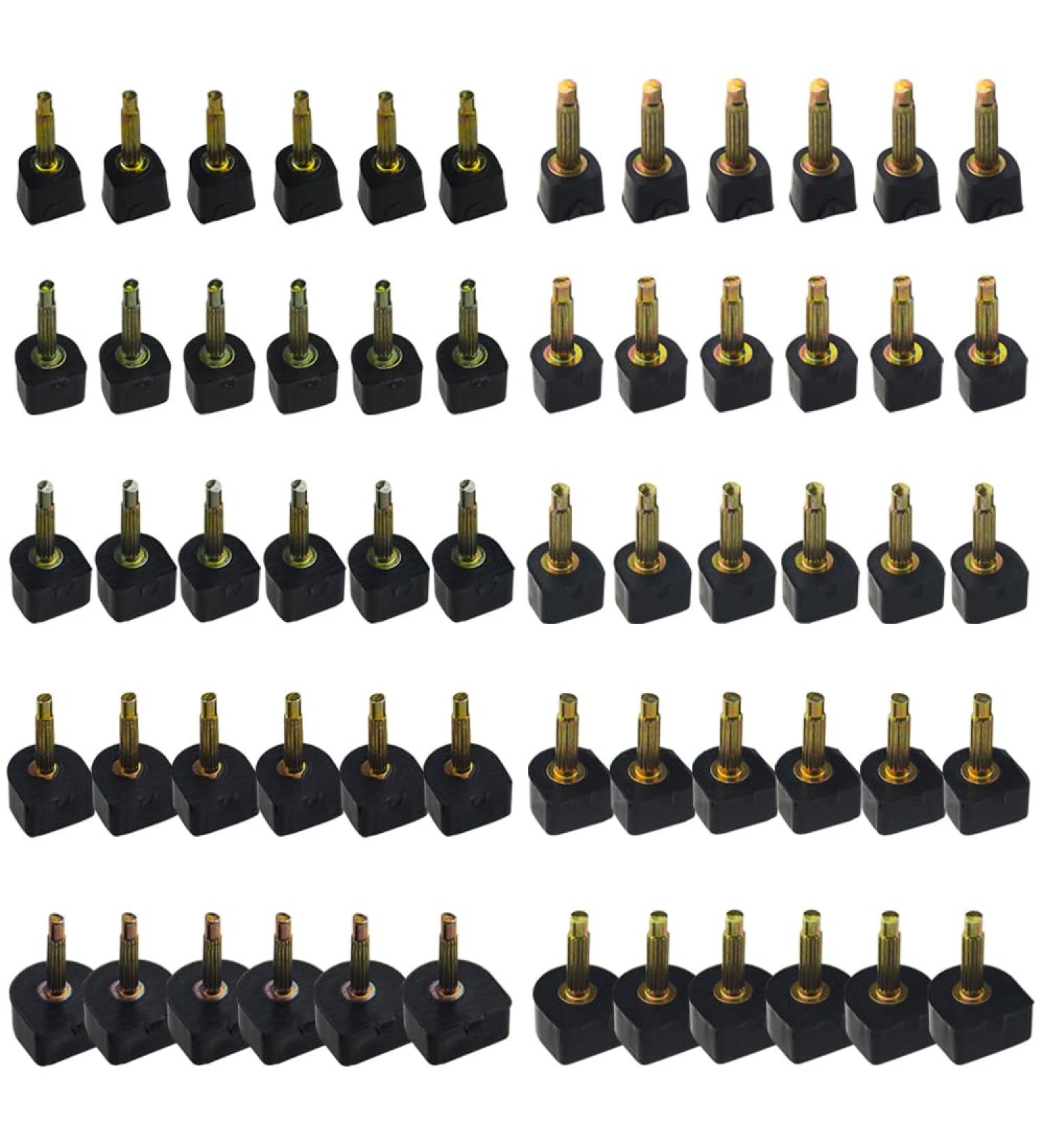 TOVOT 30 Pairs Black U-Shape Replacement Tips for Stiletto Heels - 5 Sizes (7/8/9/10/12MM) | High Heel Spikes for International Shipping - Buy Online on GoSupps.com