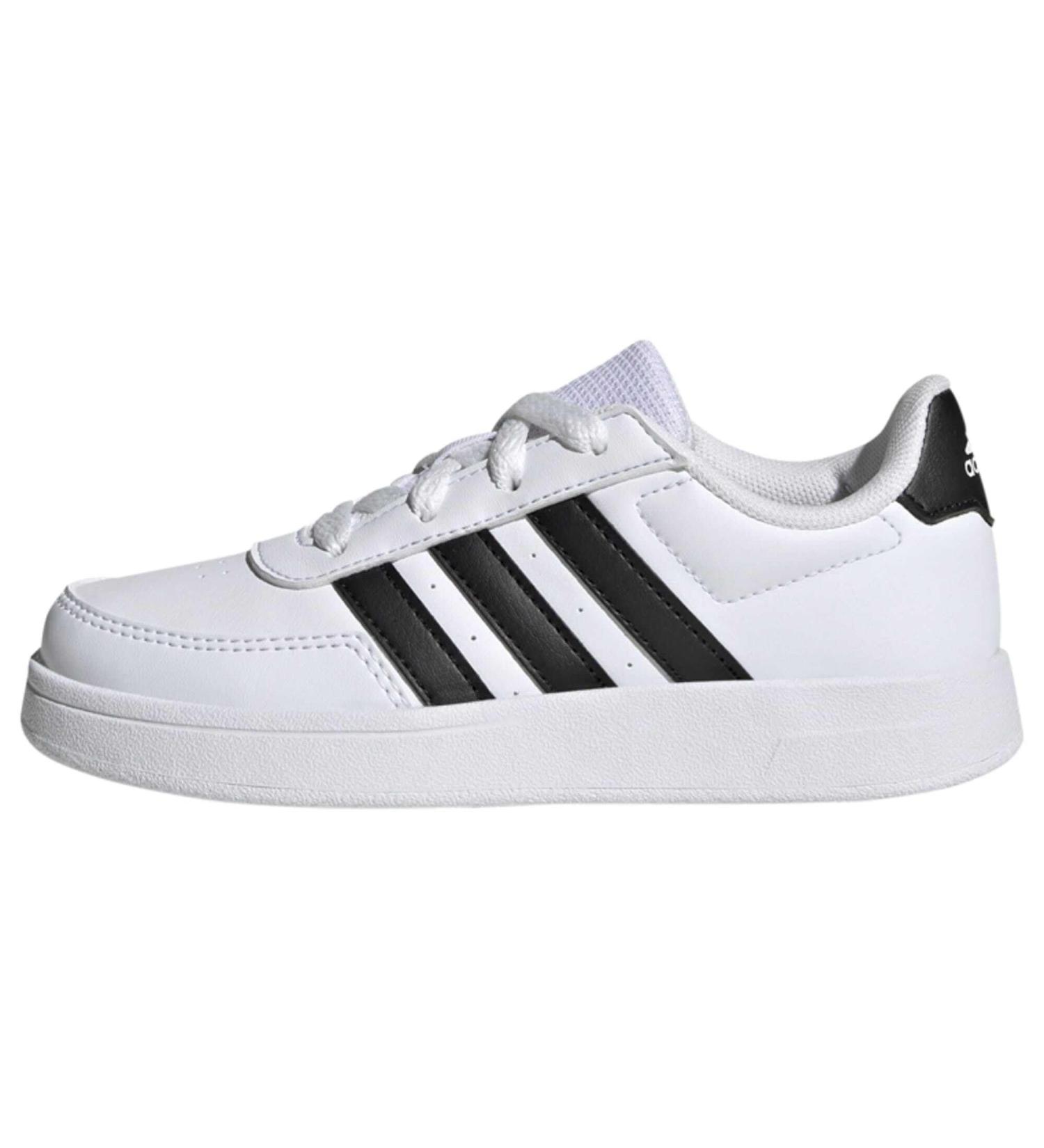 Adidas Unisex Kids Breaknet Lifestyle Court Lace Shoes - Ftwr White/Core Black | International Shipping Available - Buy Online on GoSupps.com