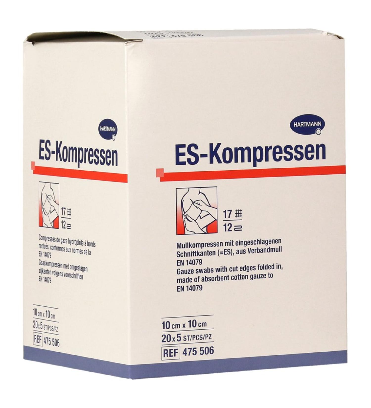 ES-Compresses Sterile 10x10 cm Bulk Pack 20X5 pcs