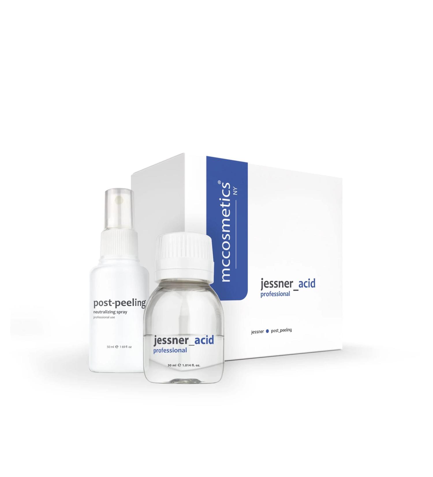 MCCosmetics NY | Jessner Acid Pack with Post-Peel Neutralizing Spray | Resorcinol Salicylic & Lactic Acids | 50ml | Professional-Grade Exfoliating Solution