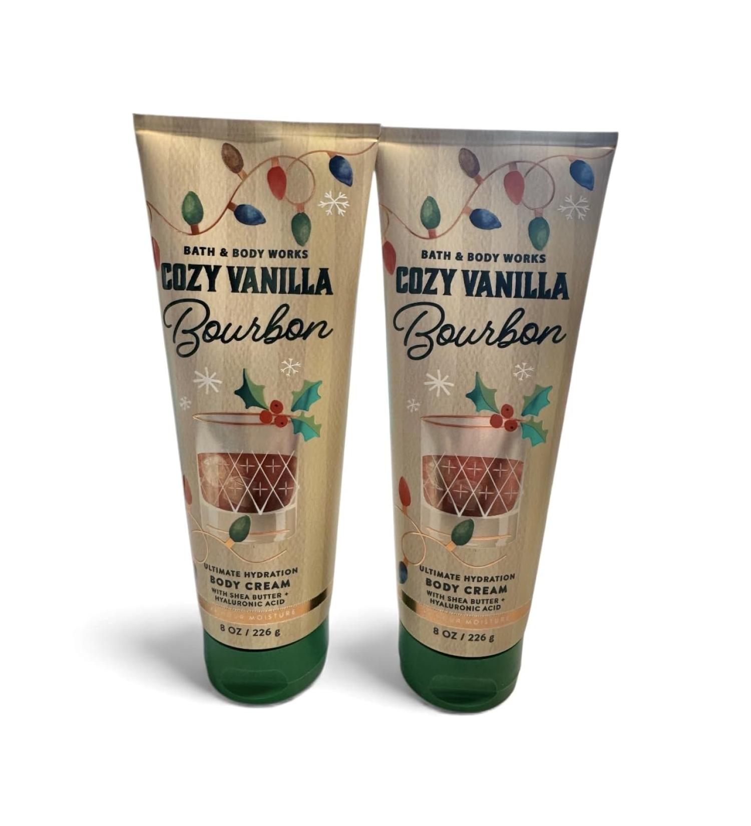 Bath and Body Works Cozy Vanilla Bourbon Body Cream 8 oz Pack of 2 - Buy Online on GoSupps.com