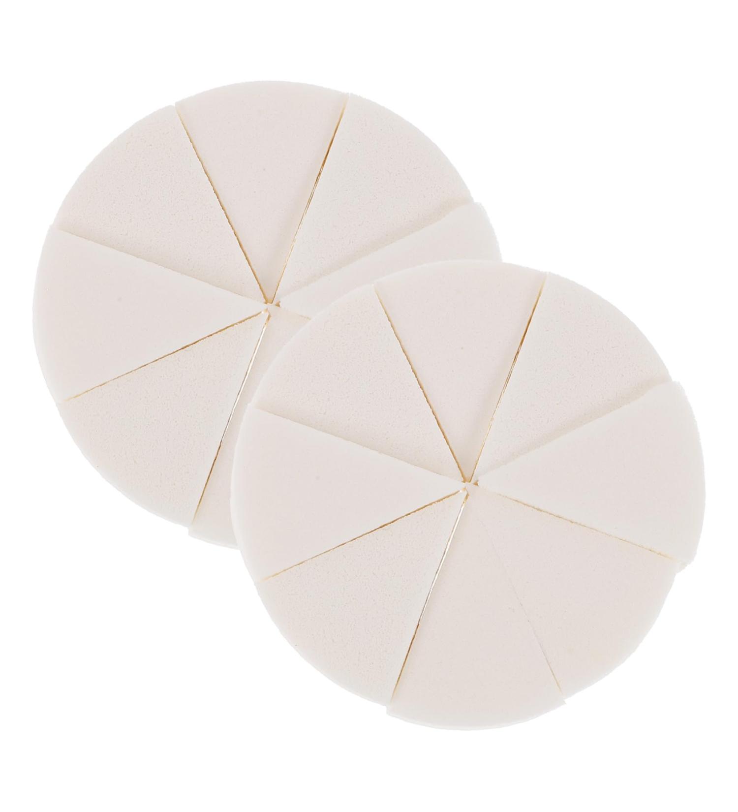 IWOWHERO 2 Sets Triangular Sponge Puff Triangle Puffs for Face Powder Eye Patch Face Mini Blender Foundation Sponge Blender Cosmetic Portable Girl White Dry Puff 8.00X8.00X2.00CM White - Buy Online on GoSupps.com