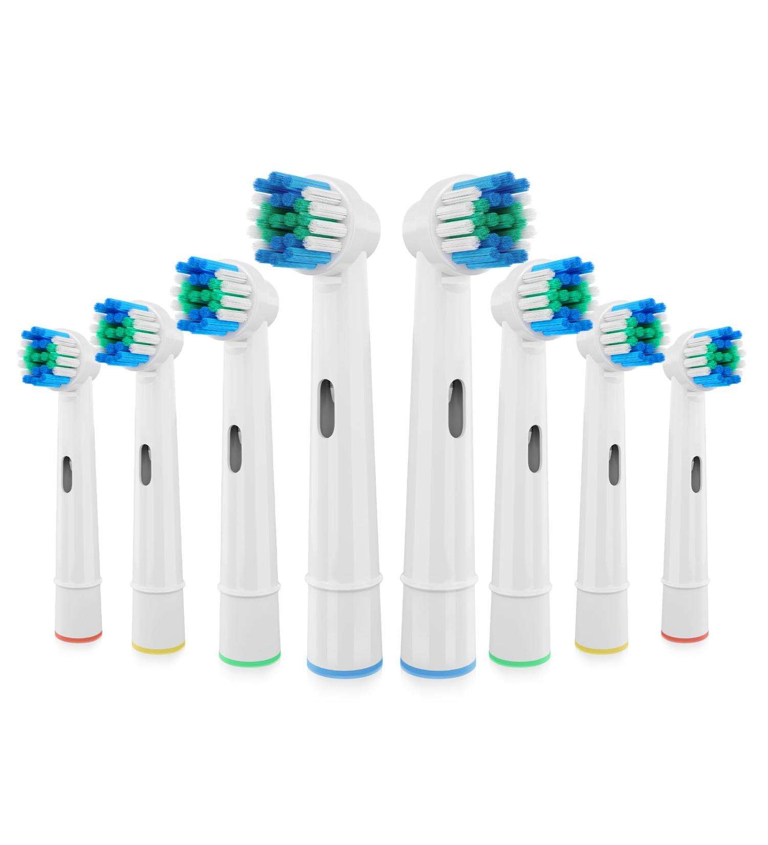 8 Pack Replacement Toothbrush Heads for Oral-B Braun Electric Toothbrush - Compatible with 7000 Pro 1000 9600 500 3000 8000 - Buy Online on GoSupps.com