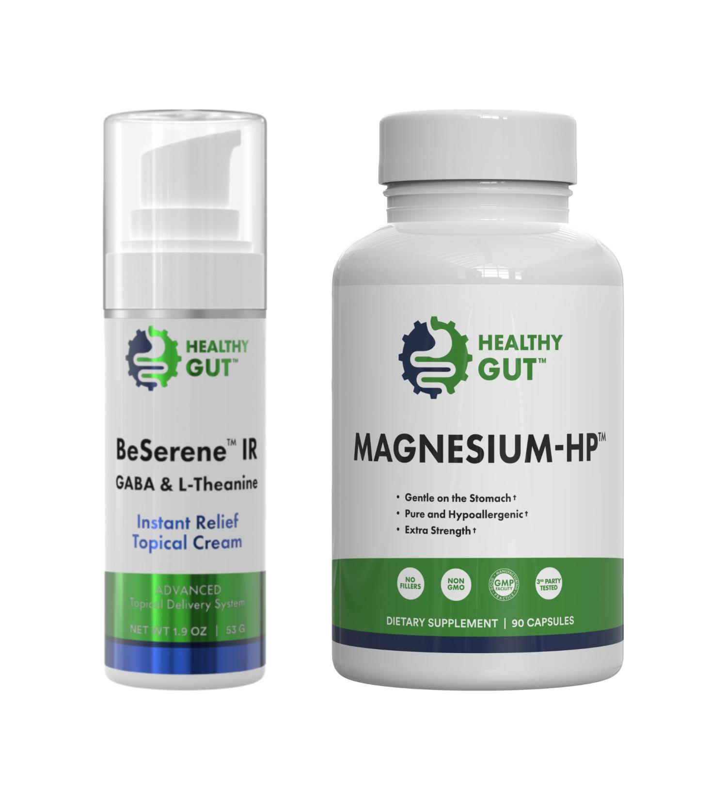 Healthy Gut BeSerene IR 1.9 oz and Magnesium-HP 90 Capsules - Buy Online on GoSupps.com