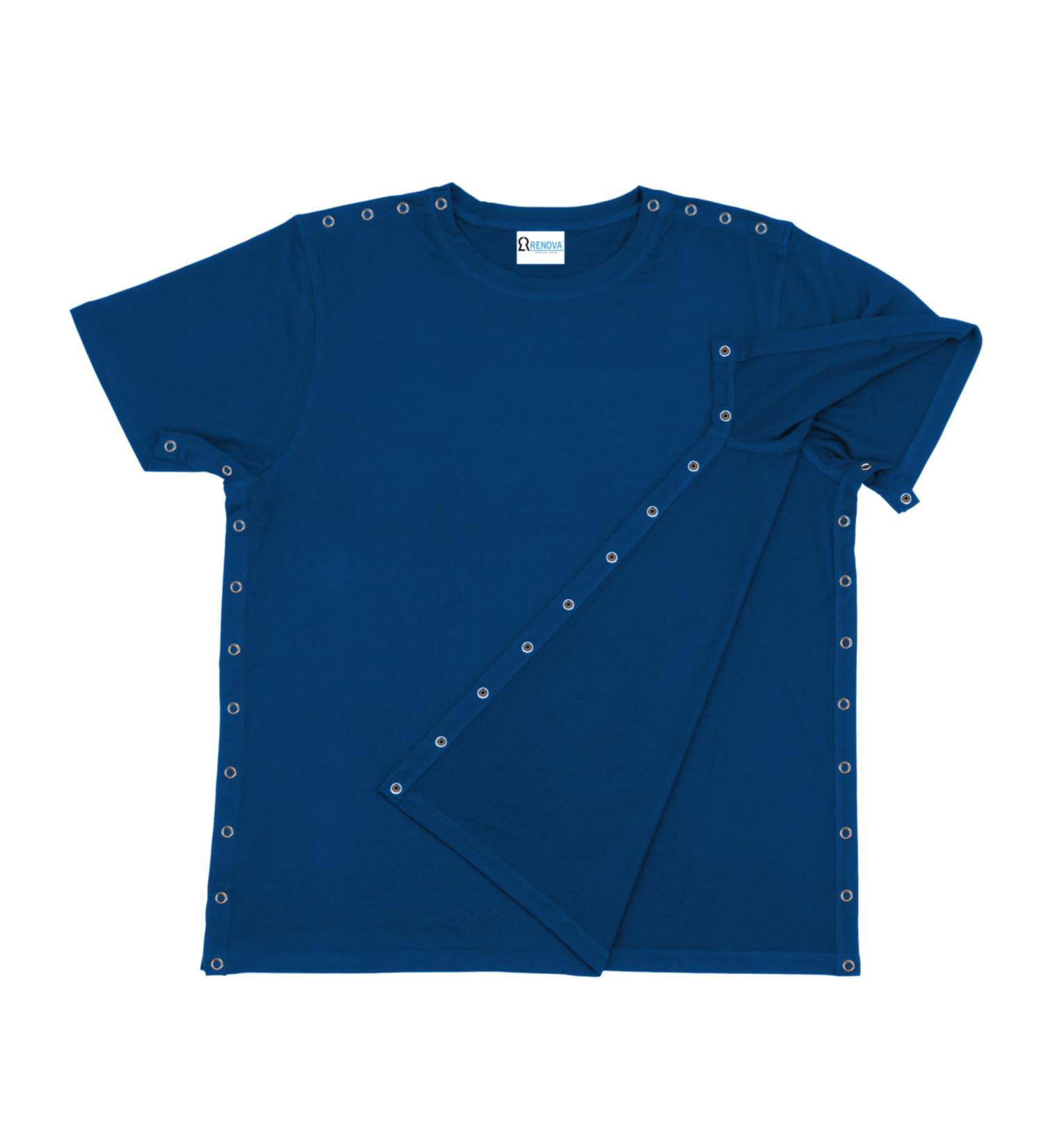 Shop Blue Unisex Shirts Men & Women - Size M - Stylish Shoulder Design - International Shipping - Buy Online on GoSupps.com