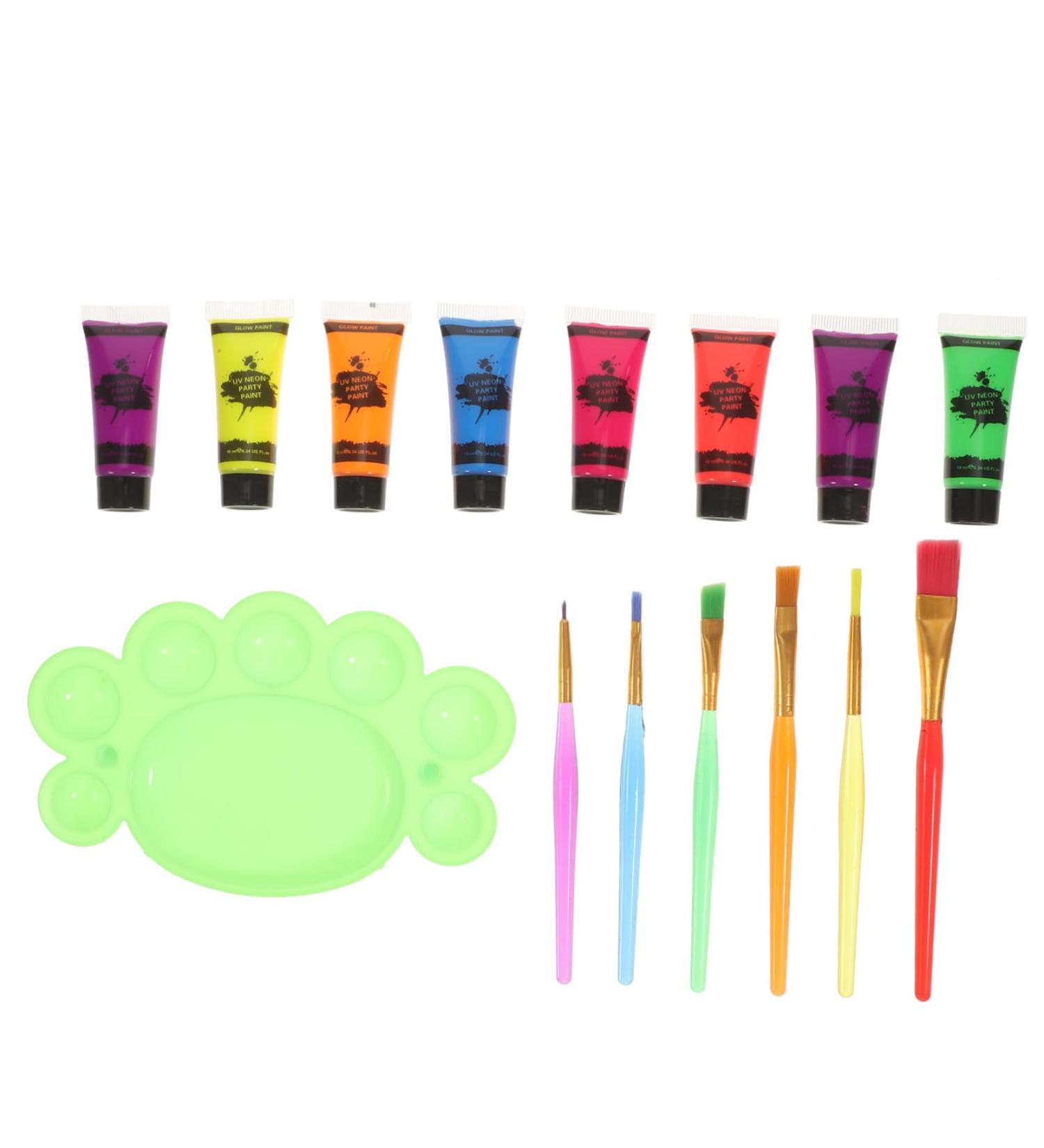 Shop Neon Halloween Face Paint Set | Fluorescent Body Makeup for Parties & Masquerades - International Shipping Available - Buy Online on GoSupps.com