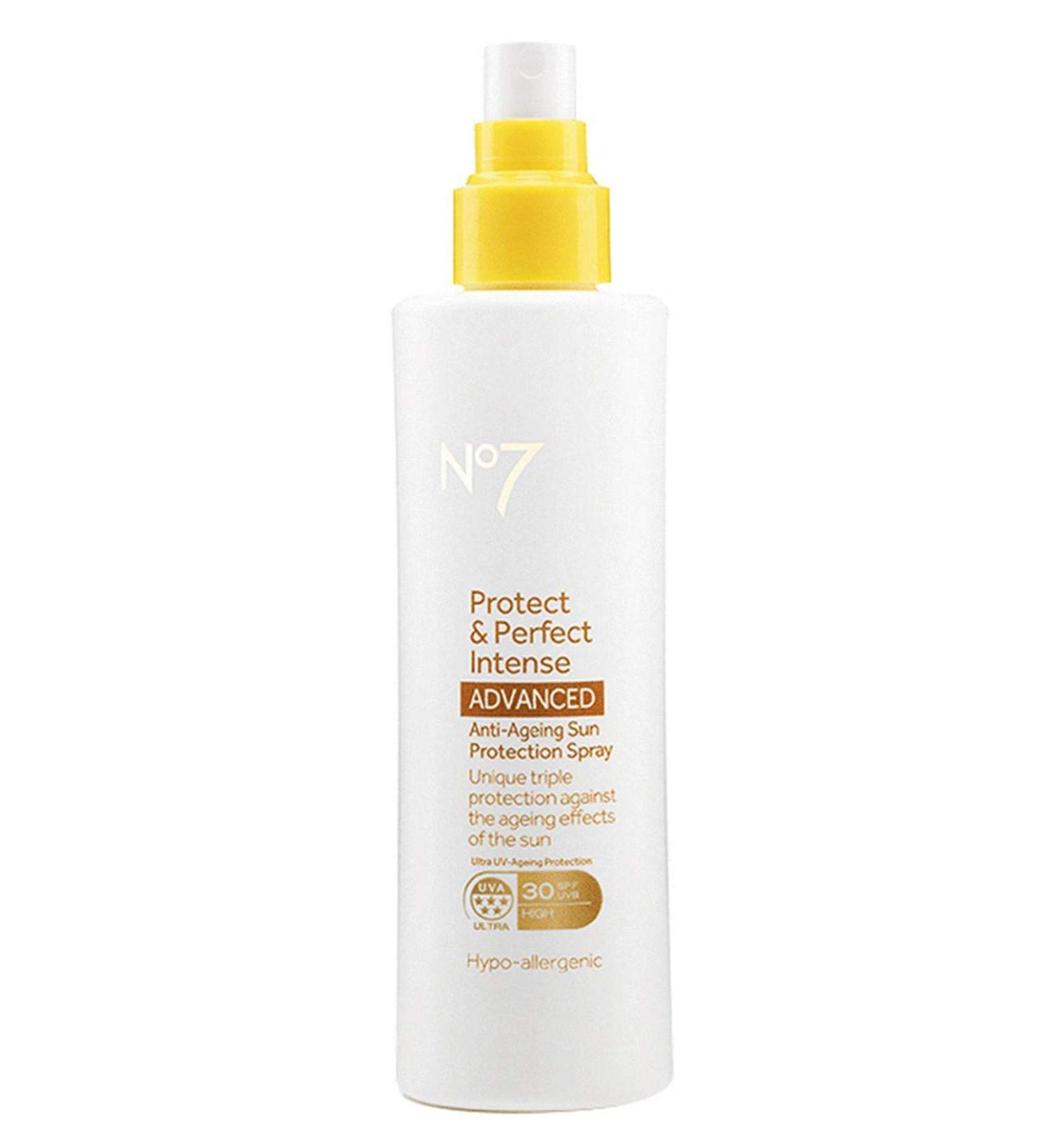 No7 Protect & Perfect Intense ADVANCED Anti-Ageing Sun Protection Spray SPF 30 200ml - Buy Online on GoSupps.com
