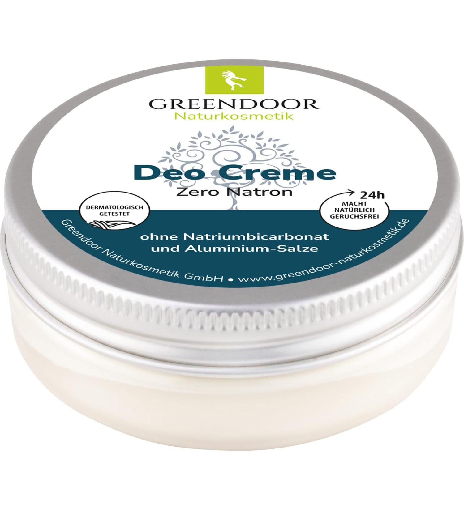  GREENDOOR GREENDOOR Zero Natron Vegan Deodorant Cream 50 ml No Baking Soda Against Sweat Smell Sage Deodorant for Especially Sensitive Skin Natural Cosmetics Unisex Fragrance - Buy Online on GoSupps.com