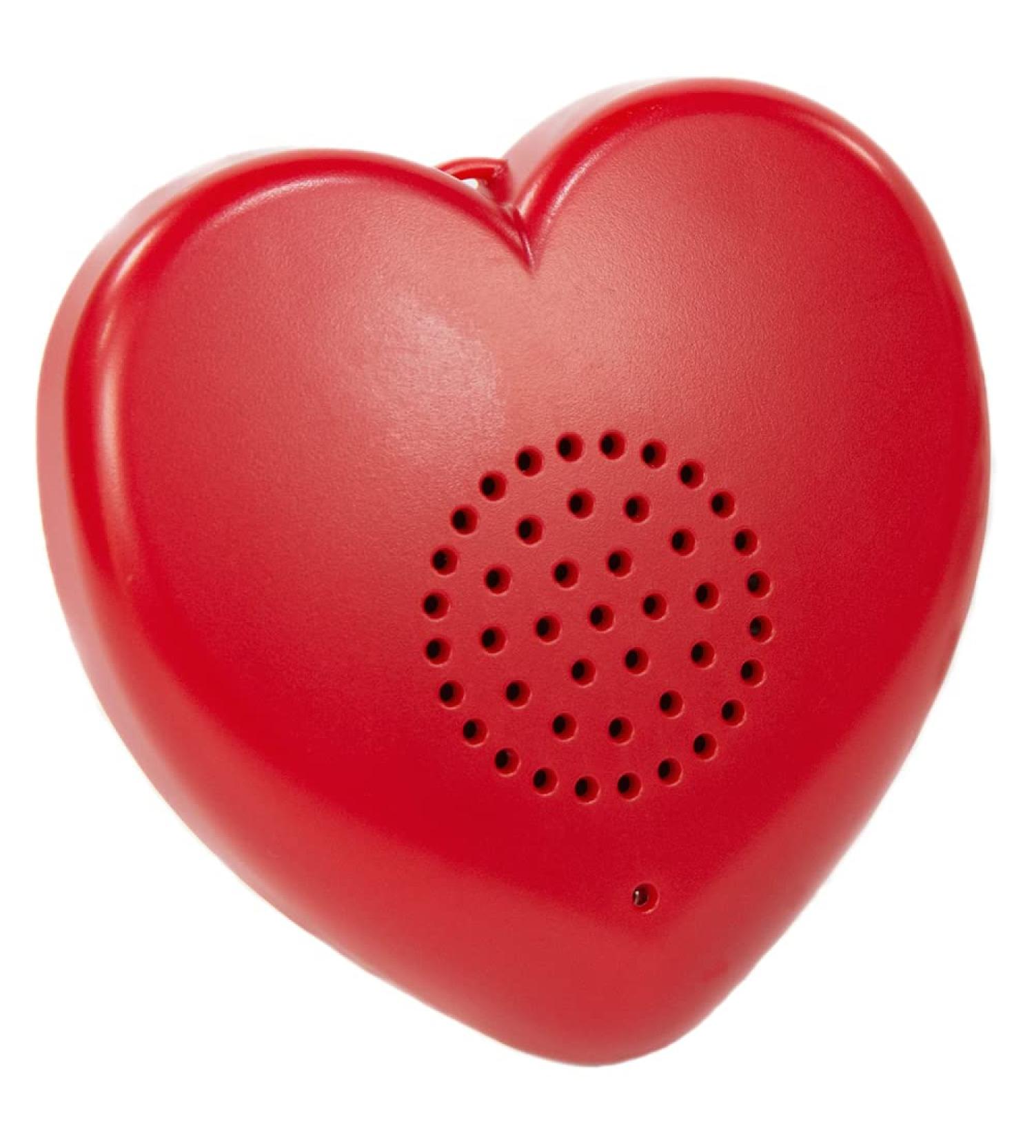 Voice Recordable Heart Button - 2 Minute Talking Plush Toy for Personalized Memory Bear or Baby Heartbeat Keepsake (Red) - Buy Online on GoSupps.com