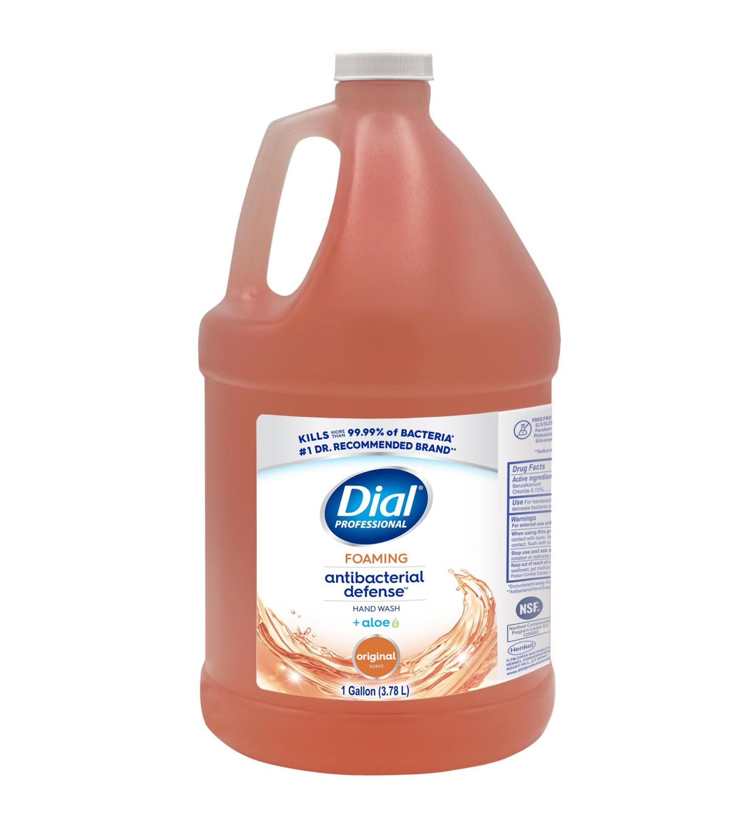 Buy Dial Complete Original Antibacterial Foaming Hand Wash - 1 Gallon Bottle | International Shipping Available - Buy Online on GoSupps.com