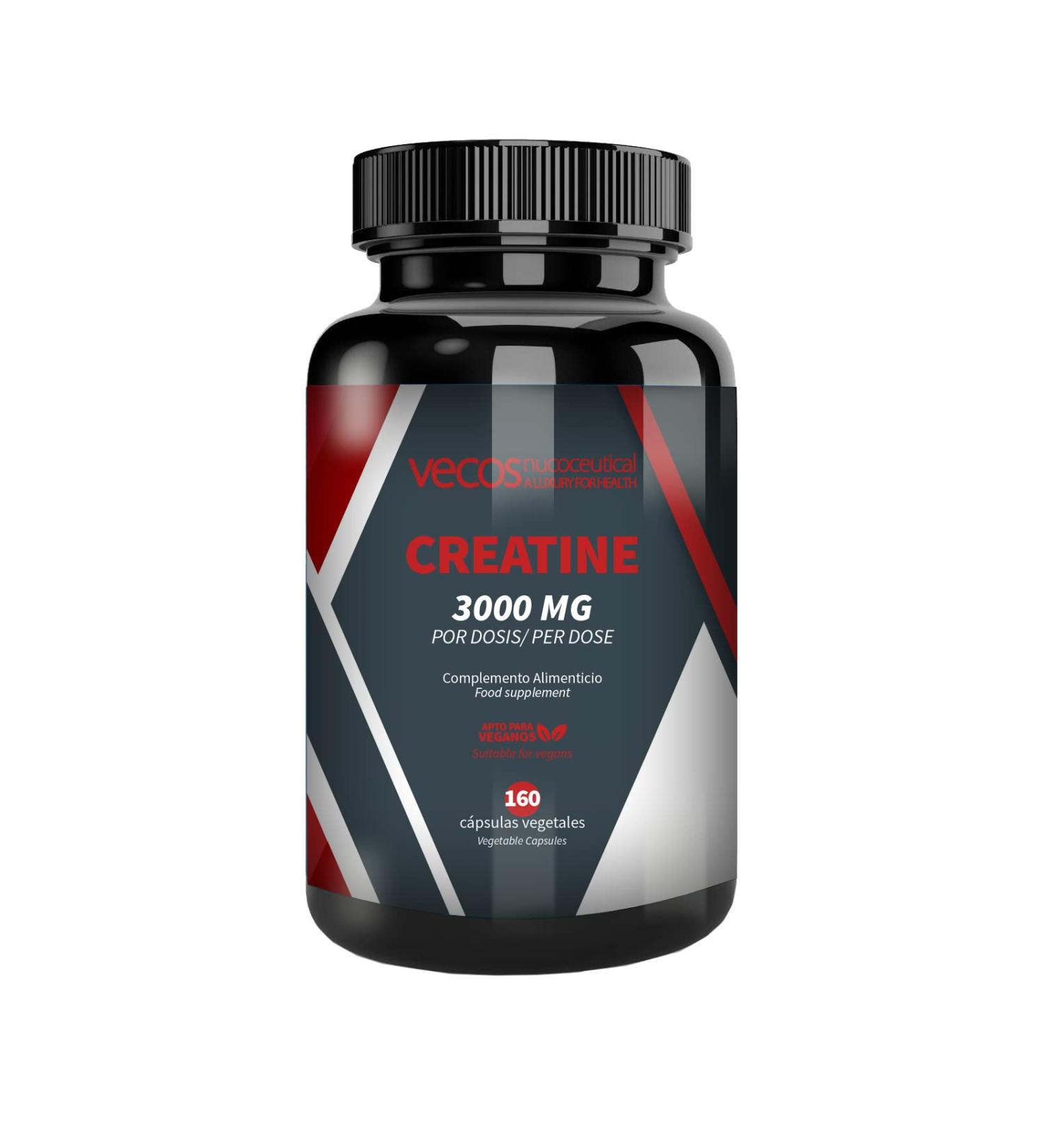 Buy Pure Creatine Monohydrate - 3000 mg for Performance & Muscle Strength | 160 Vegetable Capsules - International Shipping Available - Buy Online on GoSupps.com